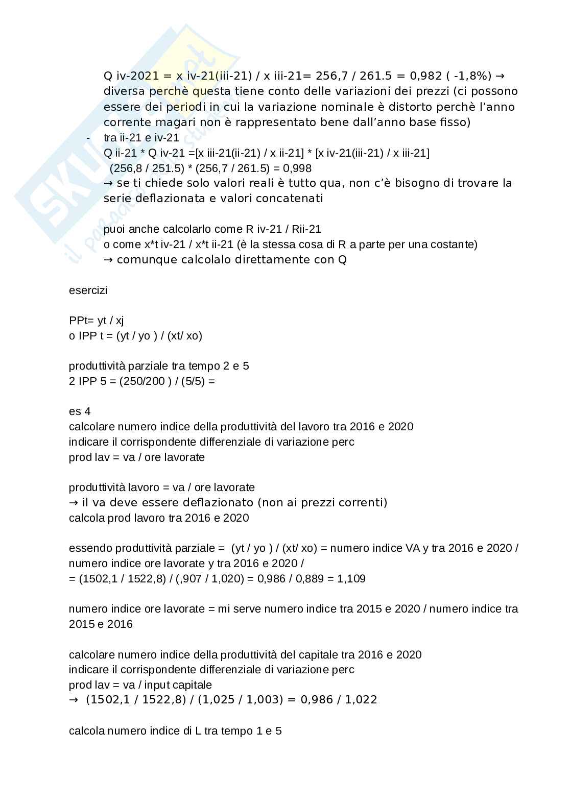 Statistica per l’economia e l’impresa - numeri indici Pag. 26