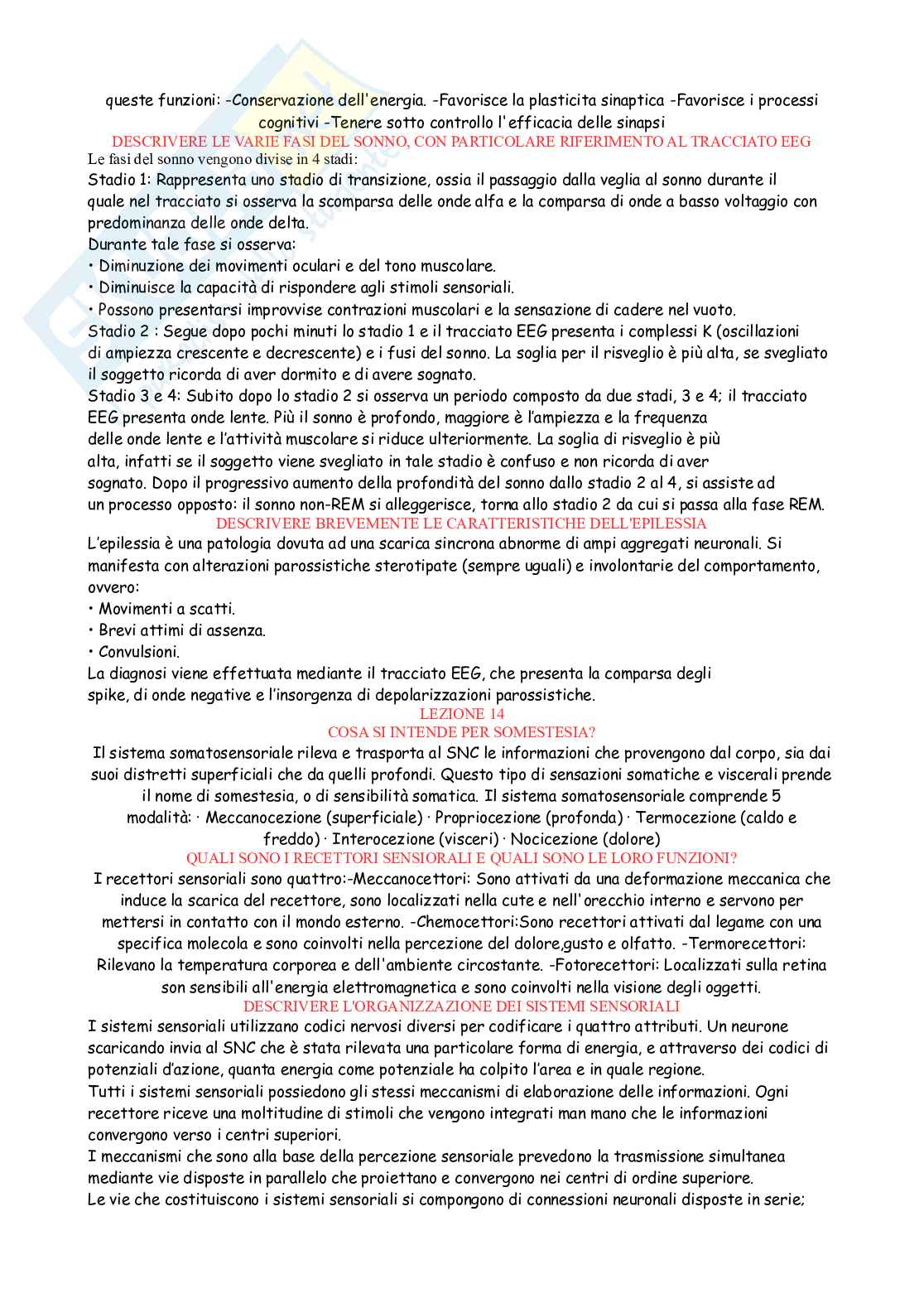 Paniere Fisiologia (2026) - Risposte aperte corrette  Pag. 6