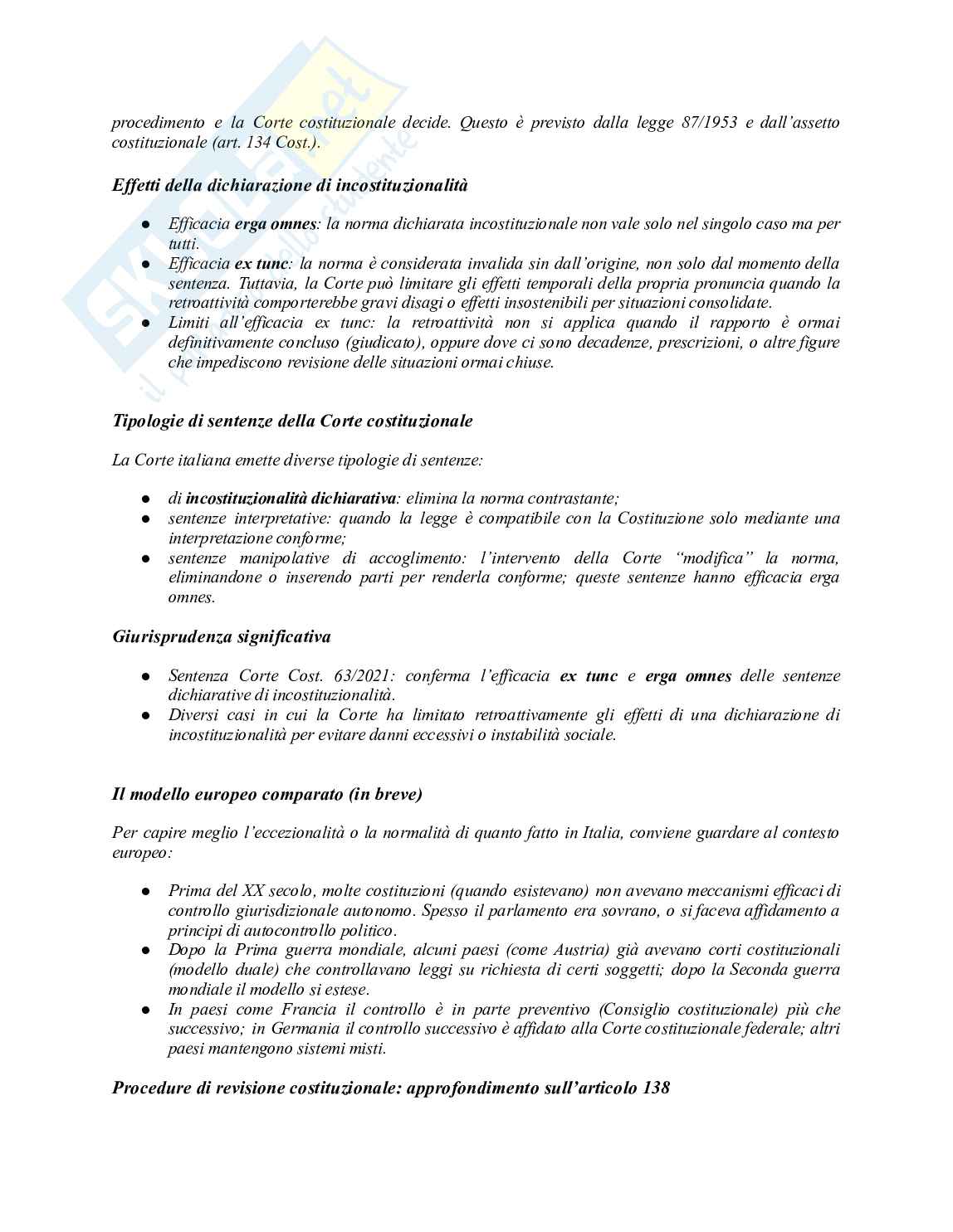 Riassunto esame Diritto pubblico, Prof. Masciotta Costanza, libro consigliato Introduzione allo studio del diritto pubblico e delle sue fonti, Groppi, Simoncini, Lungo Pag. 41