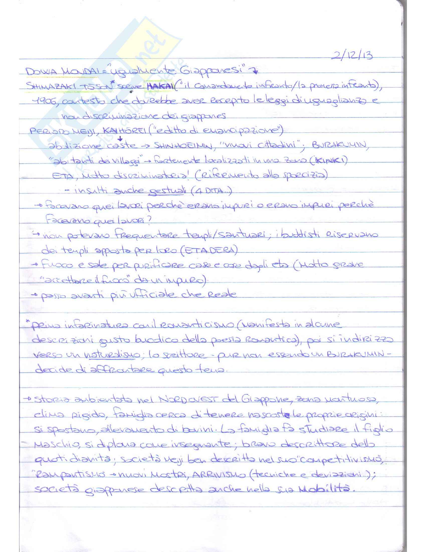 Letteratura giapponese - Appunti Pag. 21