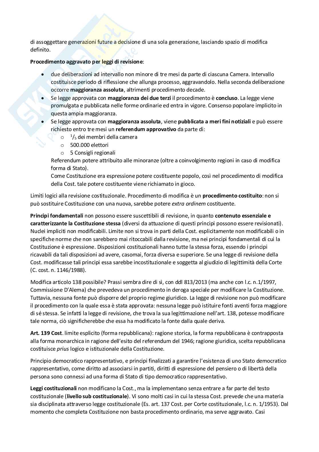Riassunto esame Istituzioni di diritto pubblico, Prof. Rodomonte Maria Grazia, libro consigliato Diritto Costituzionale - Pisaneschi (9788892143890), A. Pisaneschi  Pag. 2