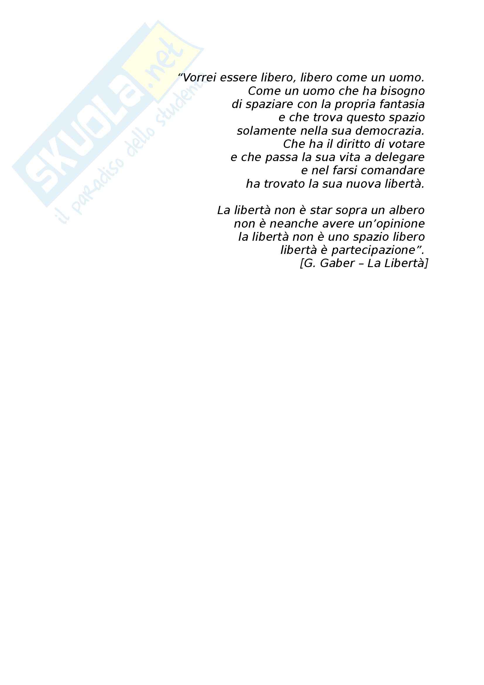 La democrazia rappresentativa. Un regime tra suffragio universale e dispotismo - Tesi Pag. 2
