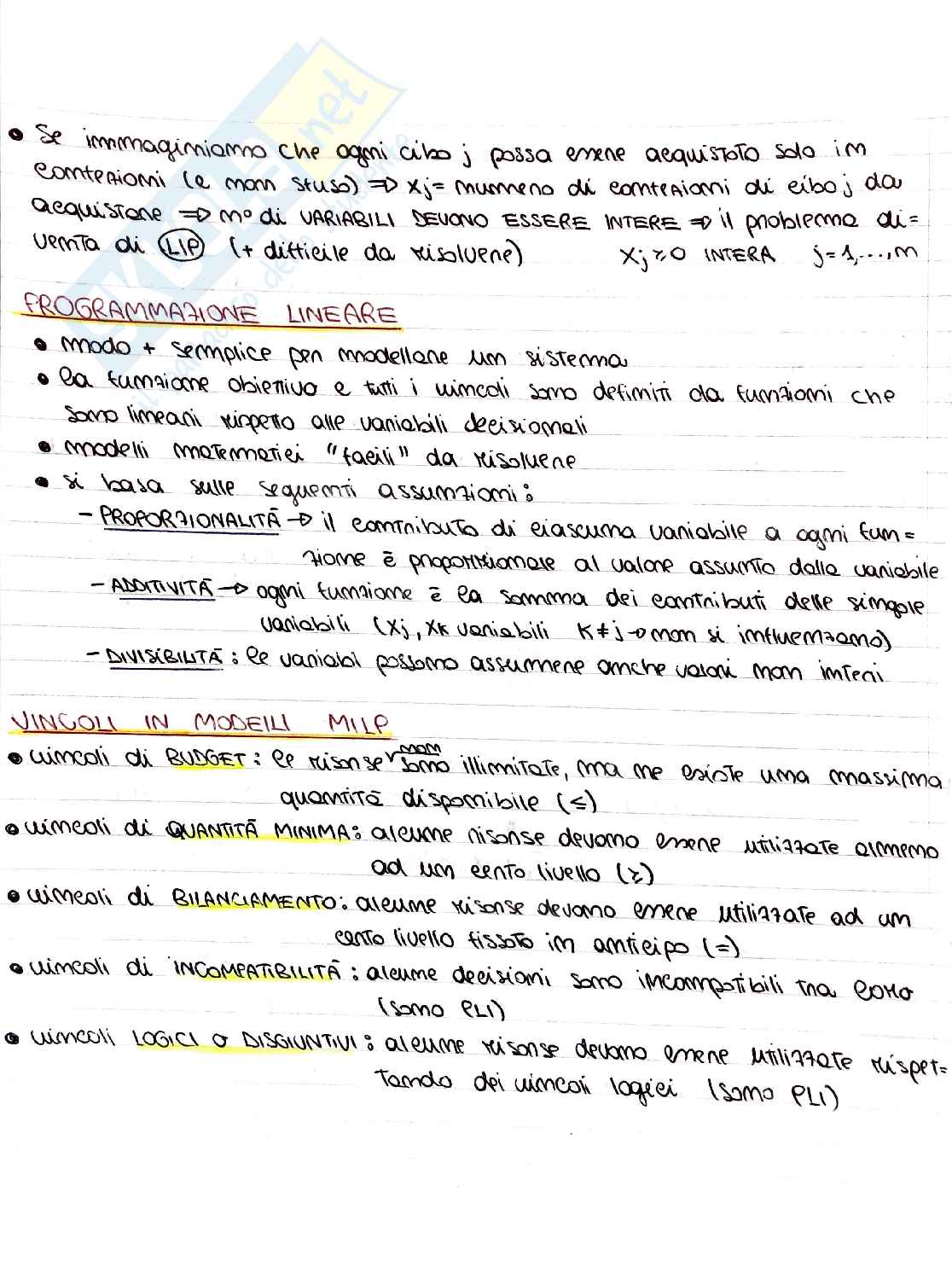 Appunti Ricerca operativa Pag. 6