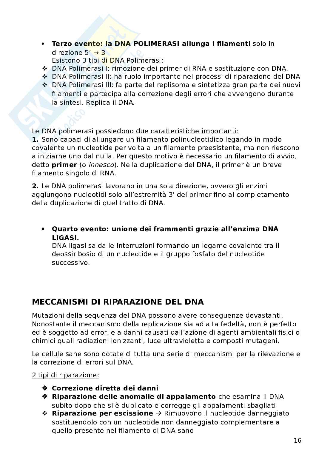 Fondamenti biomolecolari della vita - Biologia applicata e genetica medica Pag. 16