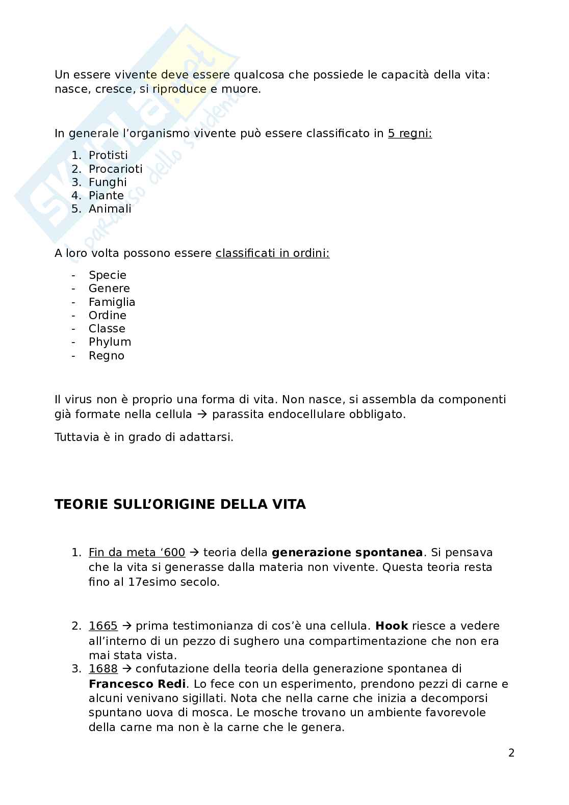 Fondamenti biomolecolari della vita - Biologia applicata e genetica medica Pag. 2
