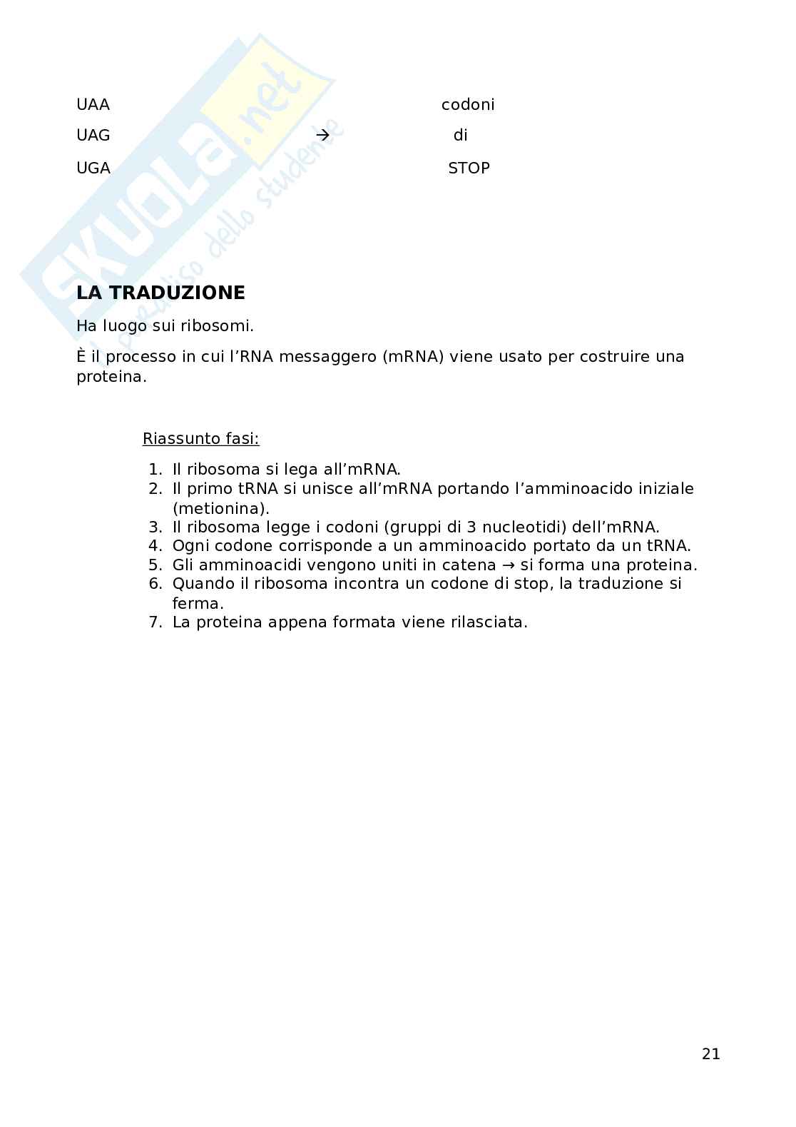 Fondamenti biomolecolari della vita - Biologia applicata e genetica medica Pag. 21
