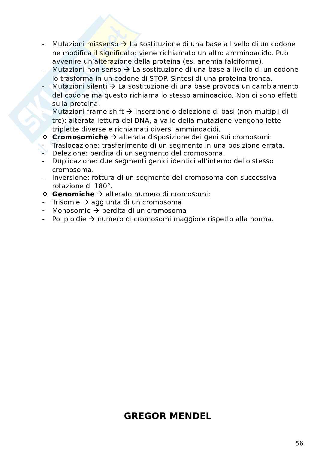 Fondamenti biomolecolari della vita - Biologia applicata e genetica medica Pag. 56