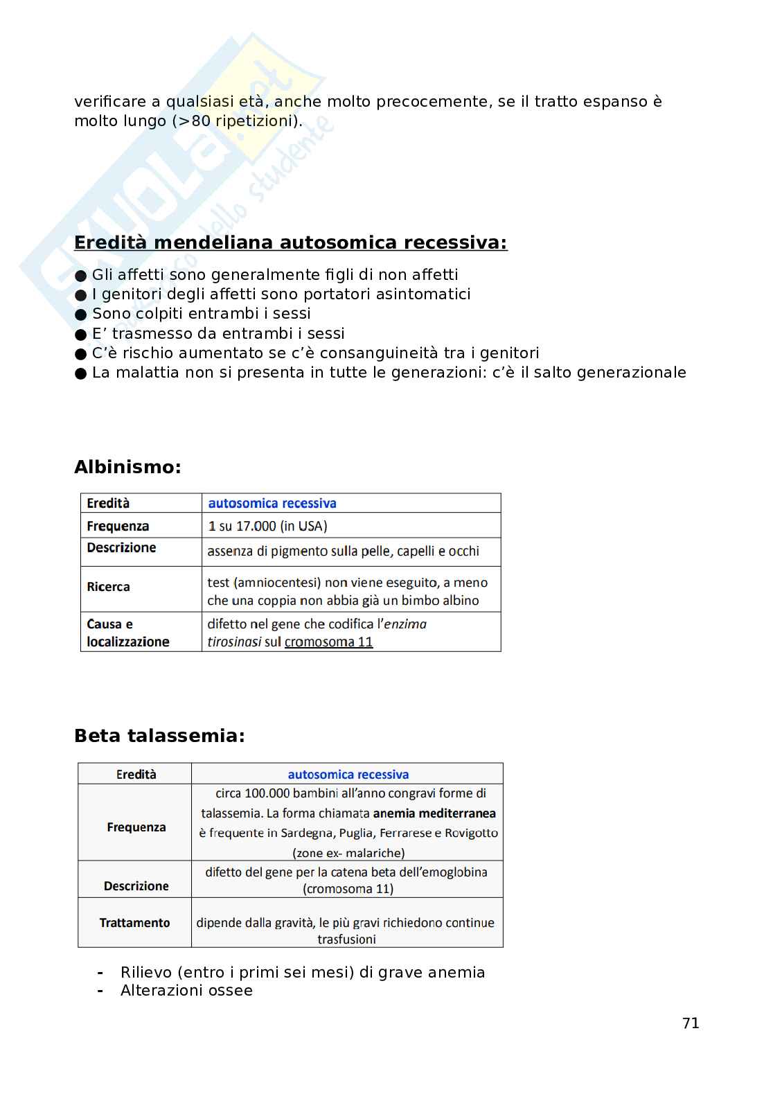 Fondamenti biomolecolari della vita - Biologia applicata e genetica medica Pag. 71