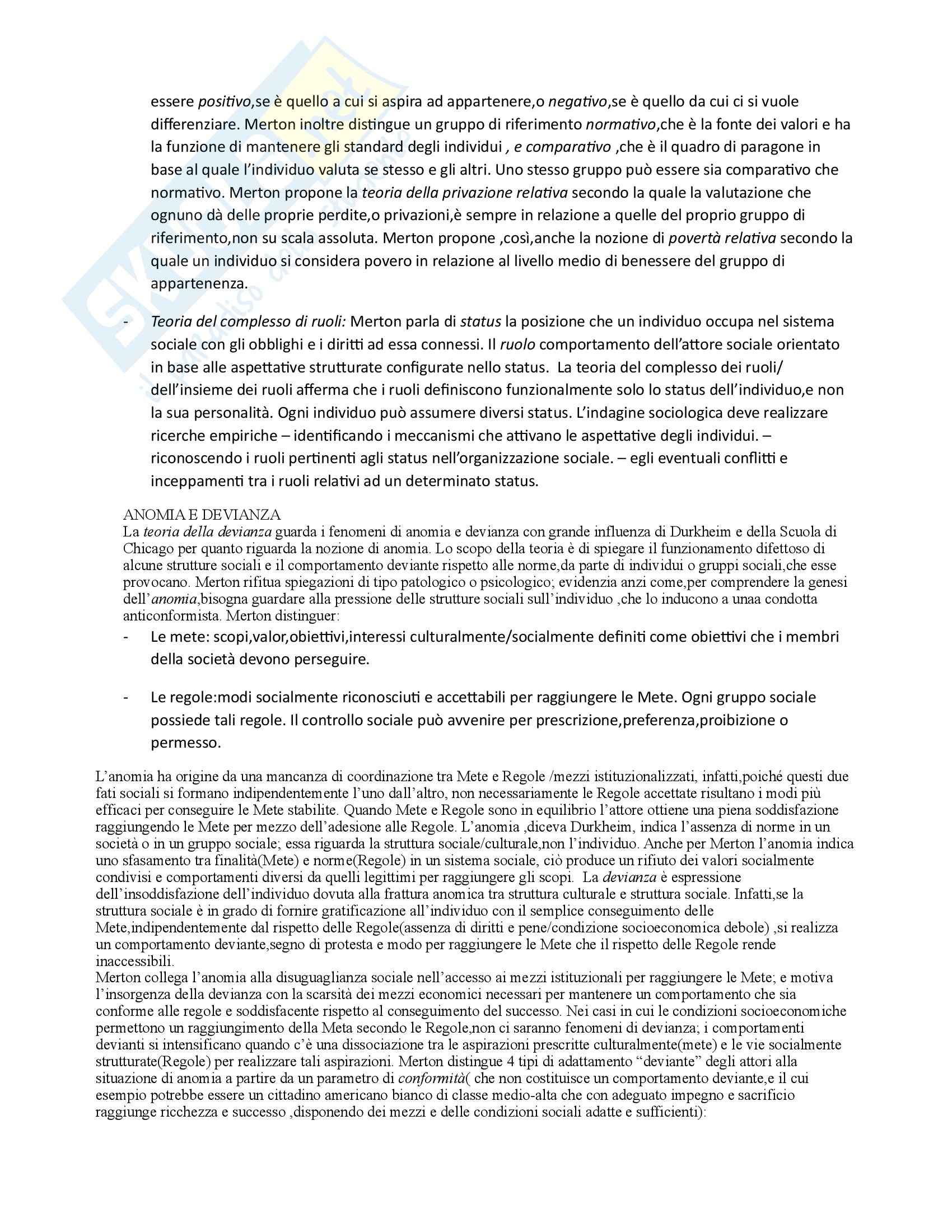 Riassunto esame Sociologia, prof. Rinaldi, libro consigliato Percorsi sociologici, Protti, Franzese Pag. 16