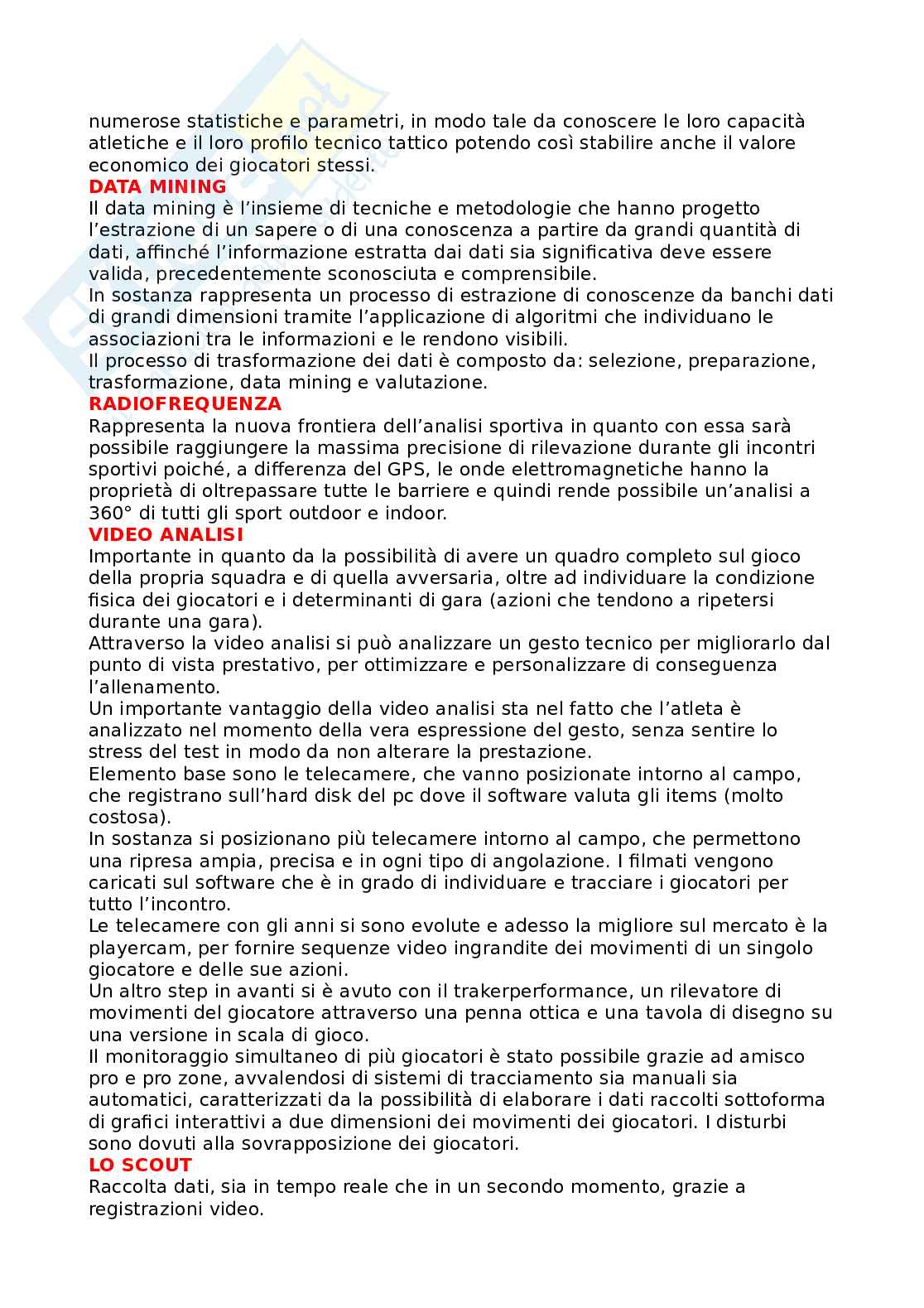 Analisi della performance sportiva Pag. 6