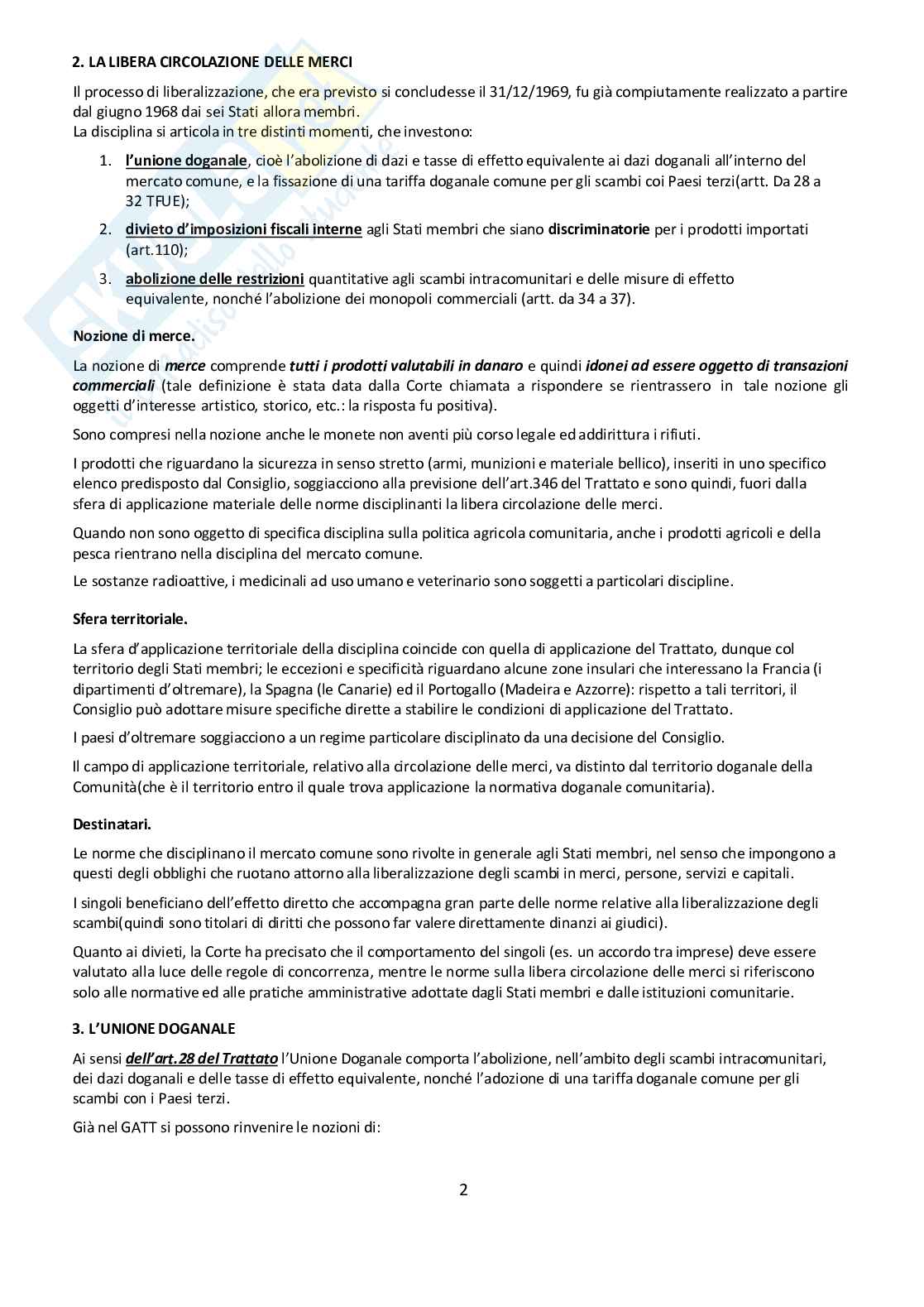 Diritto Unione Europea Pag. 2