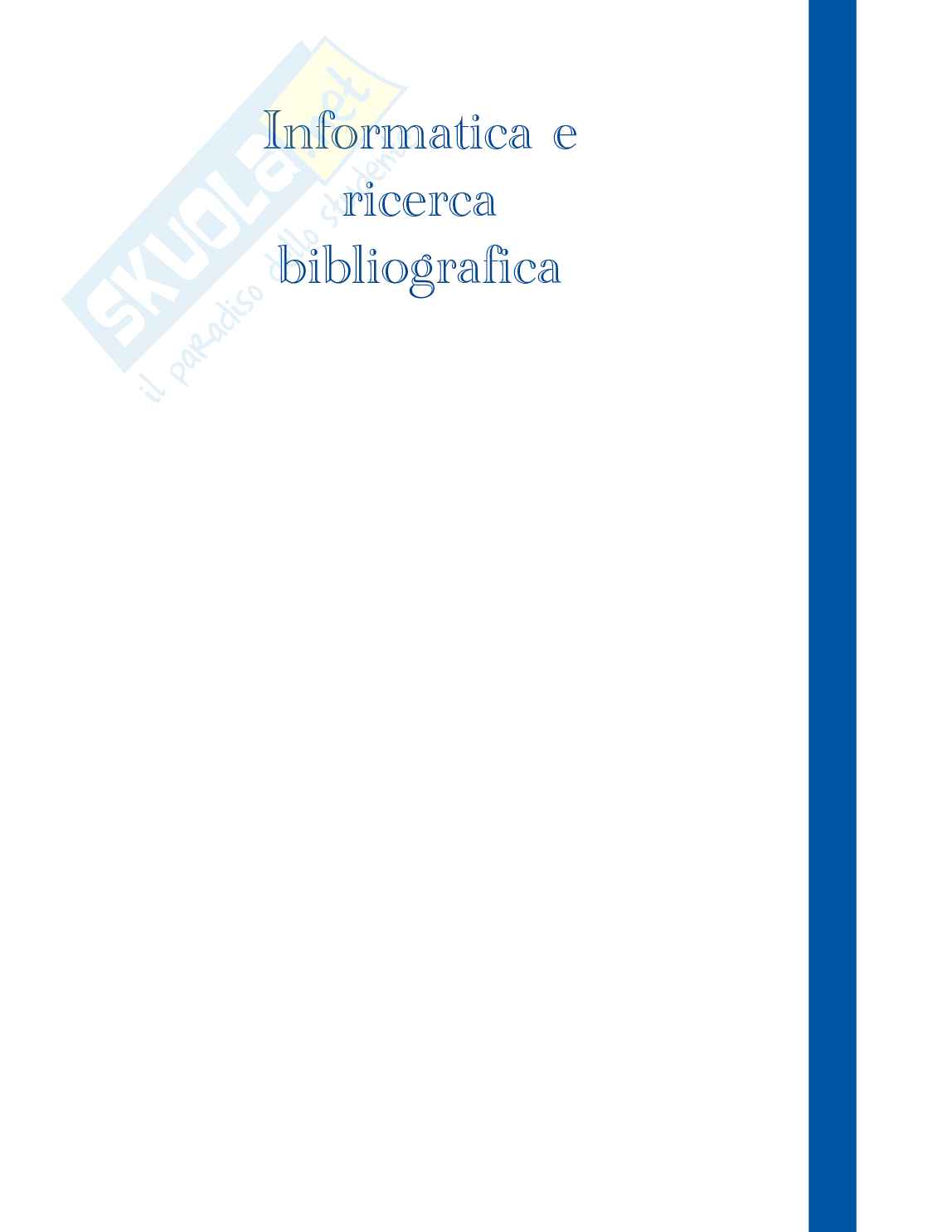Appunti  di Informatica e ricerca bibliografica – IA, R, Excel, APA e Banche Dati Pag. 1