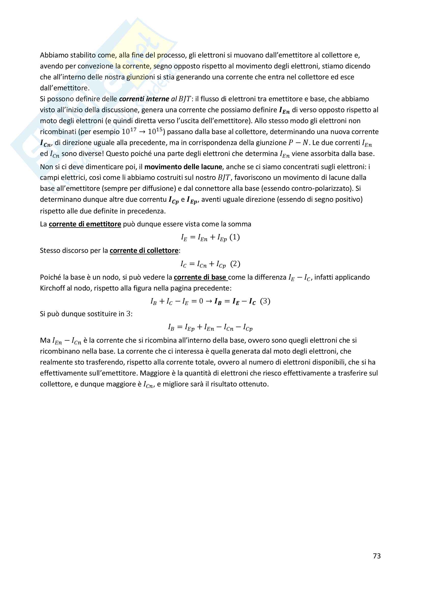 Appunti e Schemi Riassuntivi di Elettronica - Ingegneria Gestionale Pag. 76