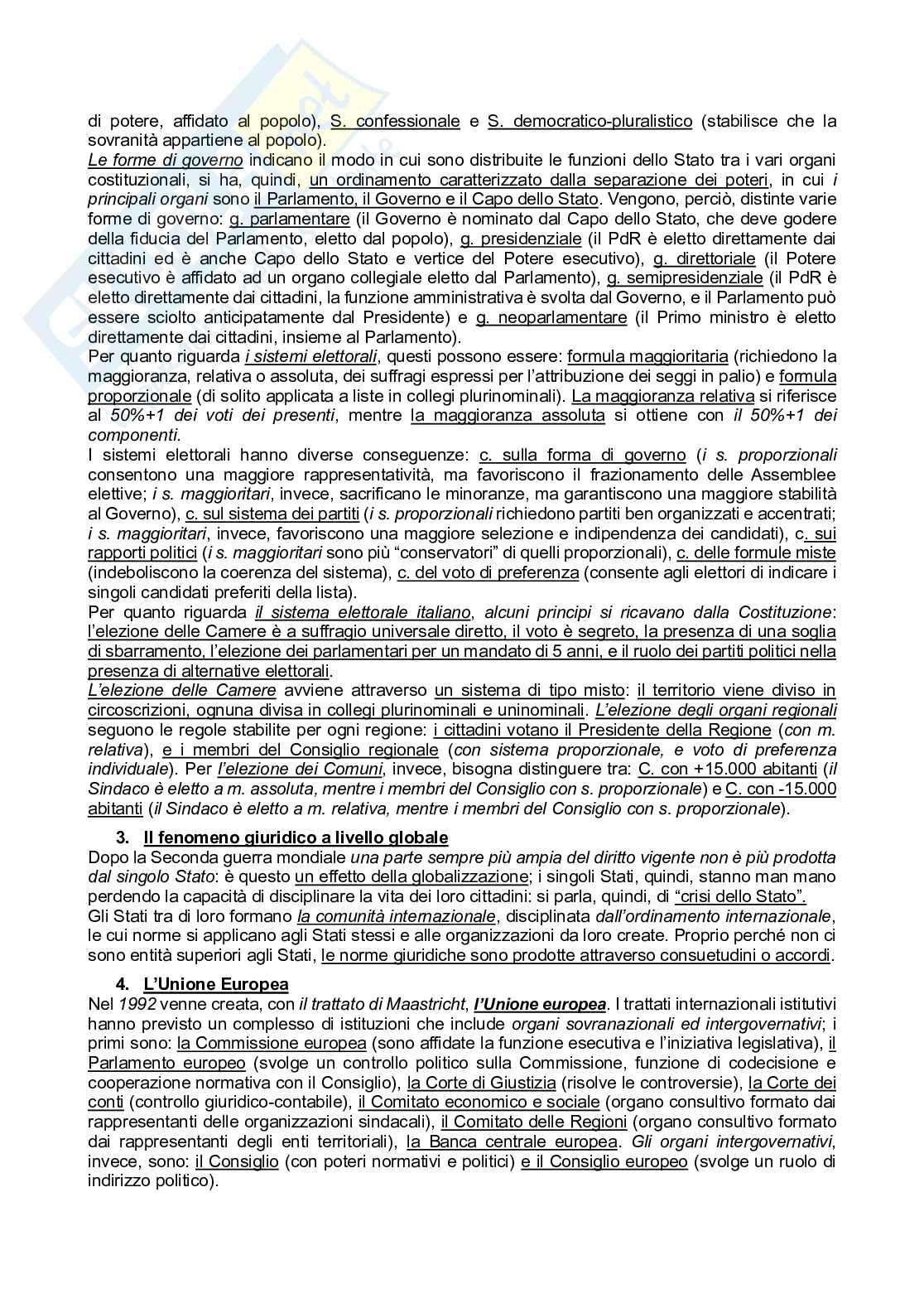 Riassunto esame istituzioni di diritto pubblico, Prof. Carrer Matteo, libro consigliato Lineamenti multimediali di diritto costituzionale e pubblico, Troilo   Pag. 2