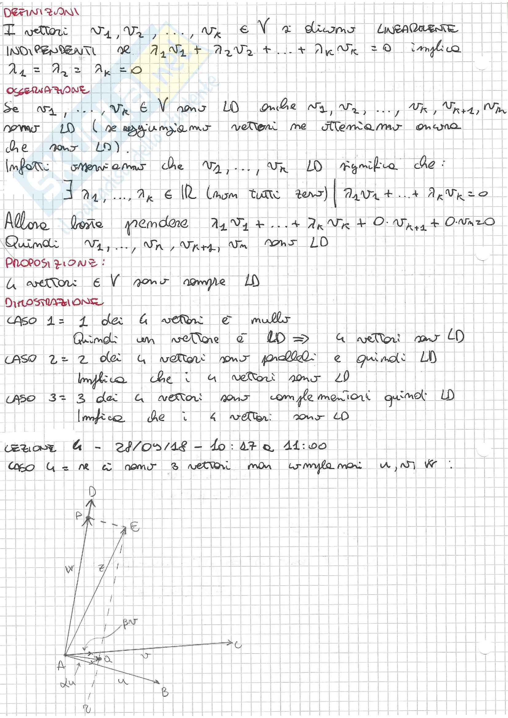 Appunti di algebra e geometria (2) Pag. 11