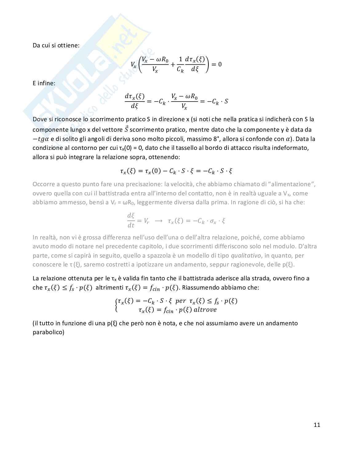 Appunti Meccanica del veicolo Pag. 11