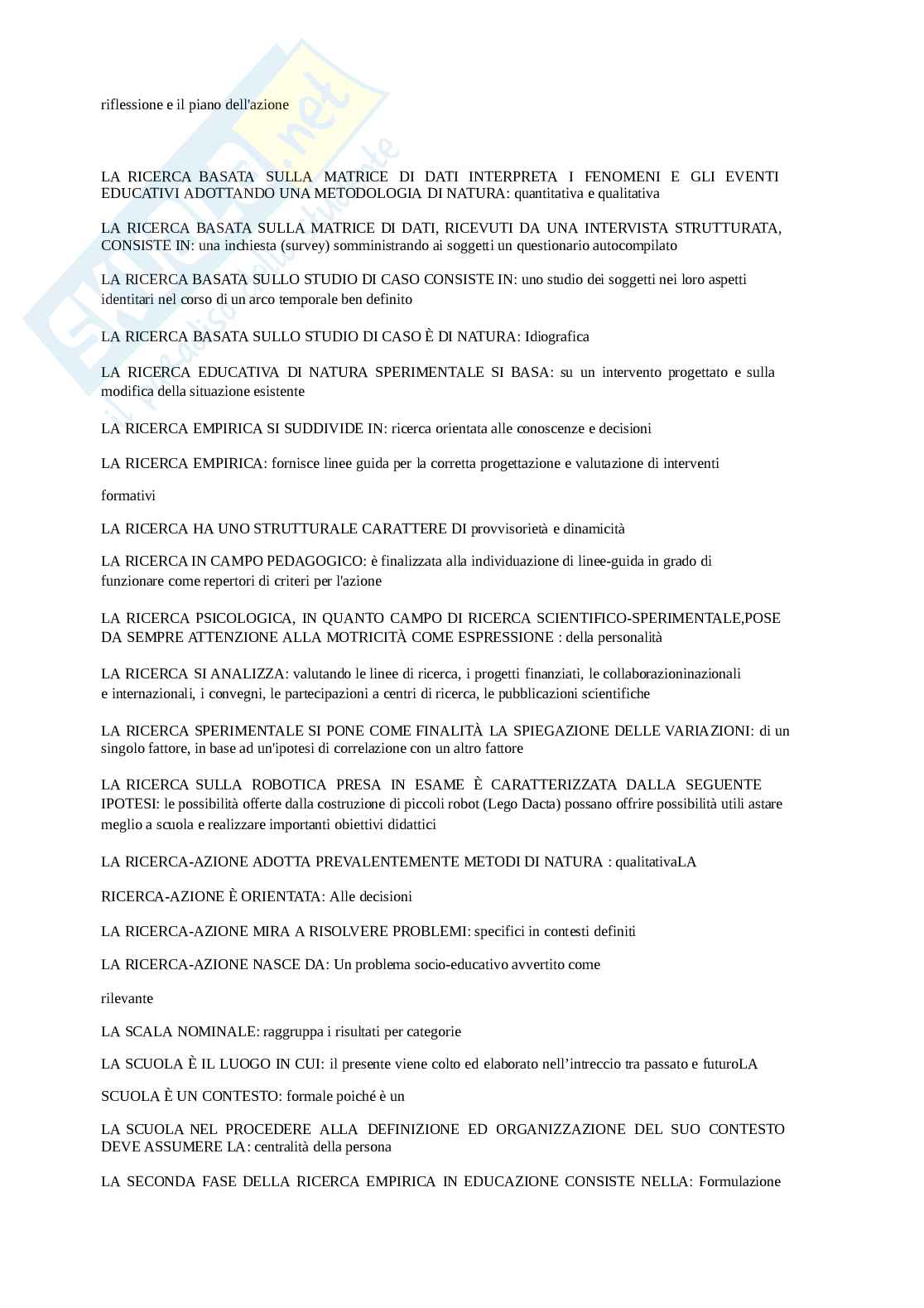 Pedagogia sperimentale II  Pag. 16