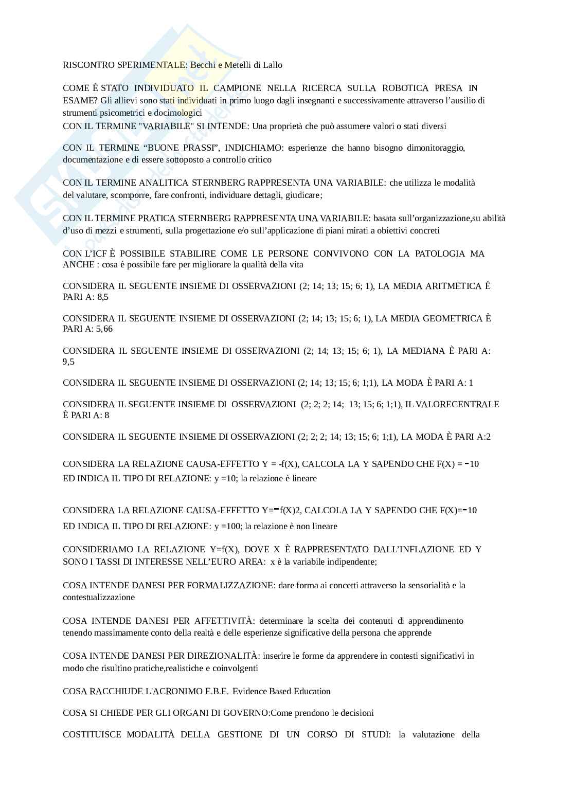 Pedagogia sperimentale II  Pag. 2