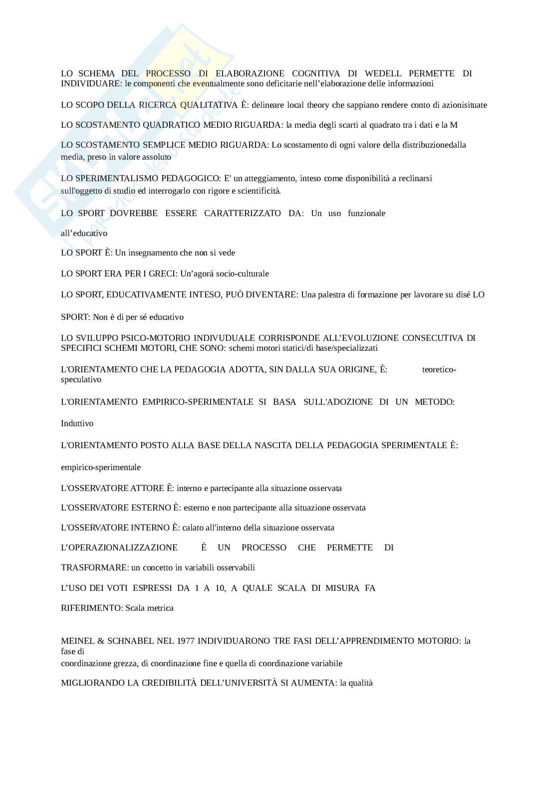 Pedagogia sperimentale II  Pag. 21