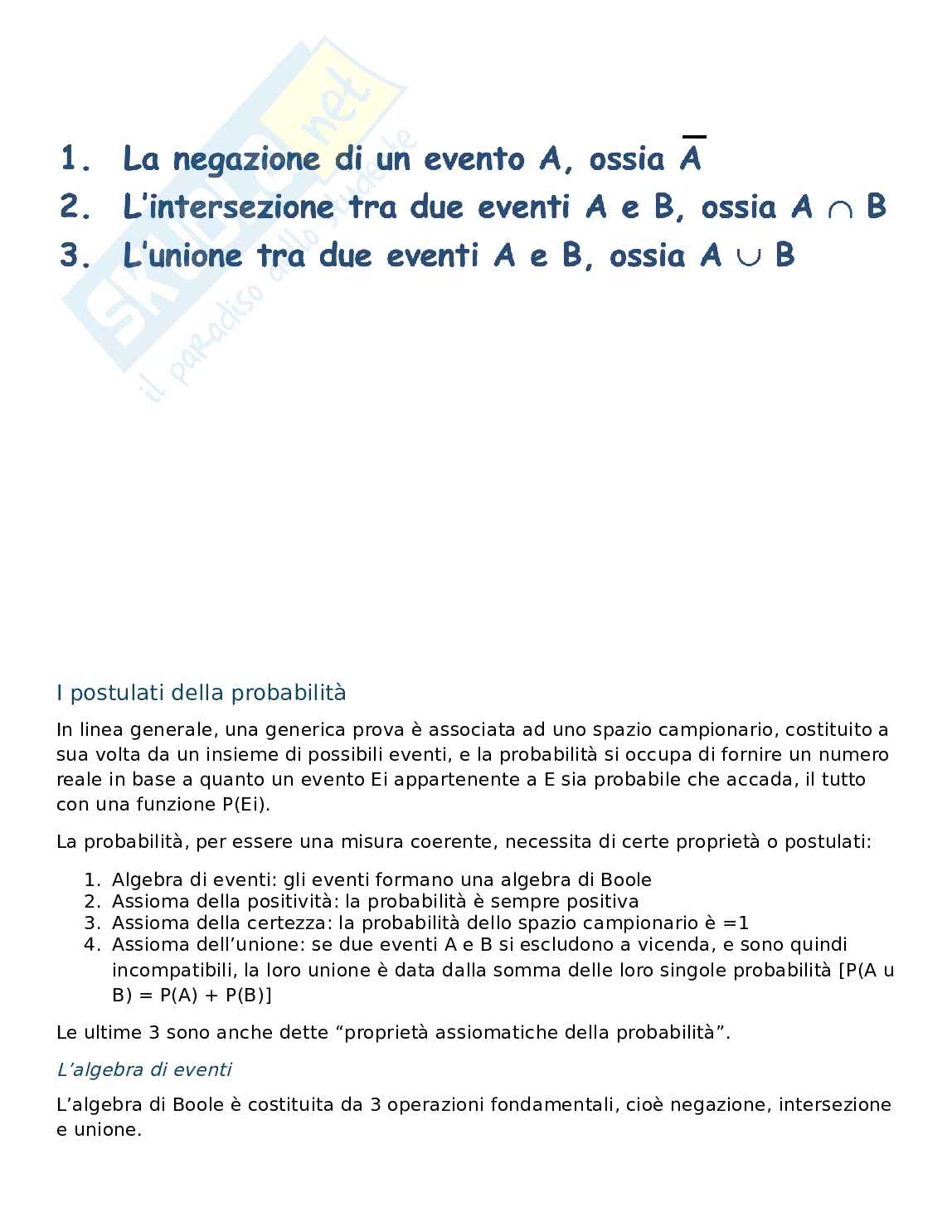 Riassunto esame Statistica, Prof. Pozzi Lucia, libro consigliato Statistica, Borra, Di Ciaccio Pag. 26