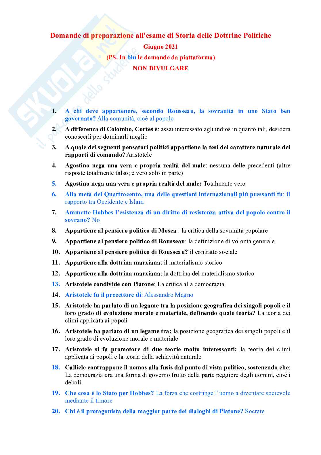 Storia delle dottrine politiche Pag. 31