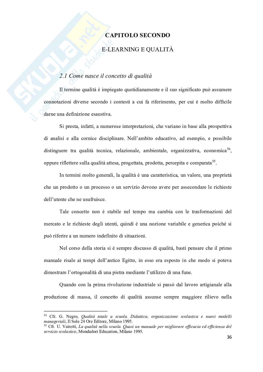 Nuova Frontiera dell’e-learning: peculiarità e prospettive future Pag. 36