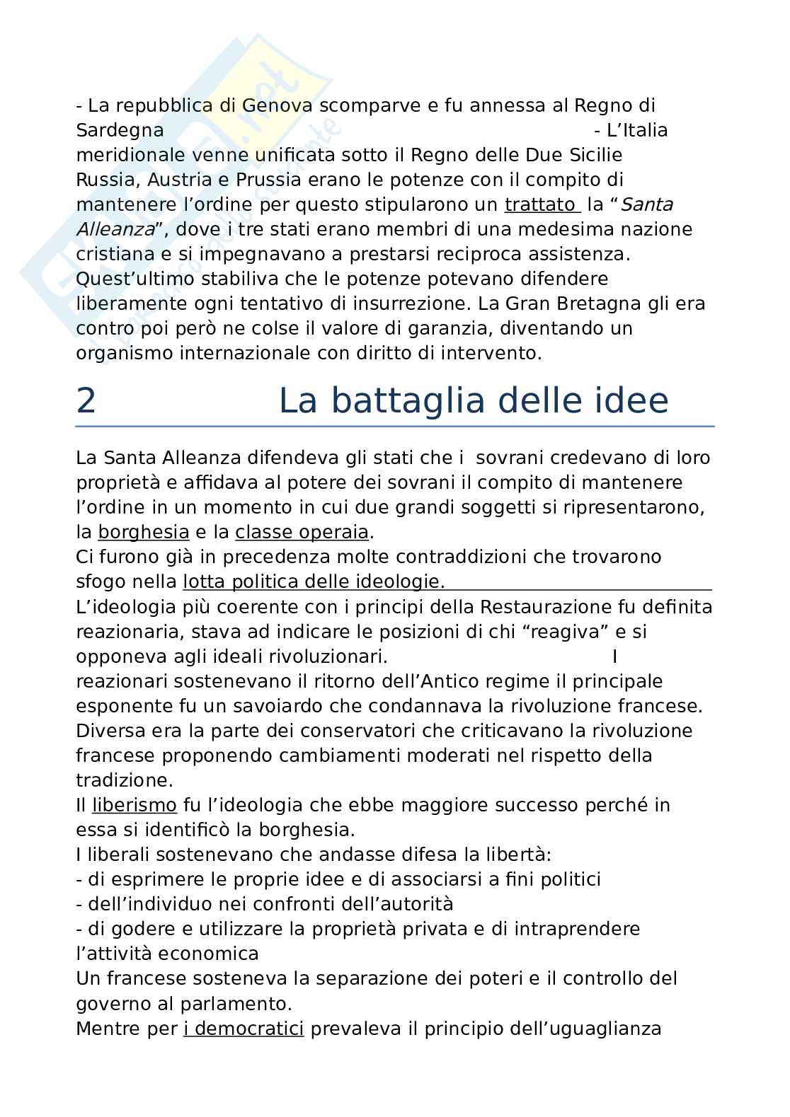 Storia contemporanea Pag. 2