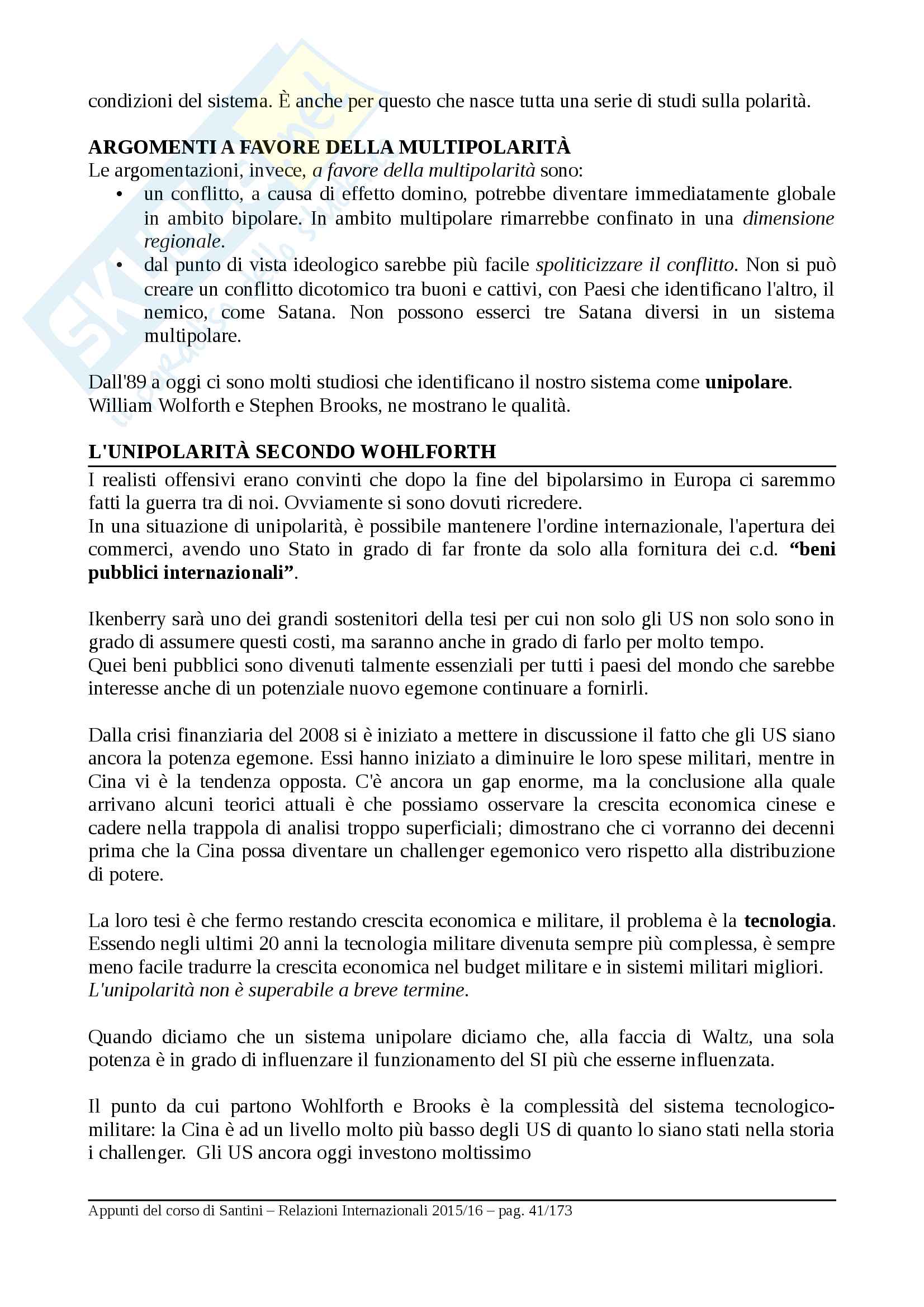 Appunti Relazioni Internazionali Pag. 41