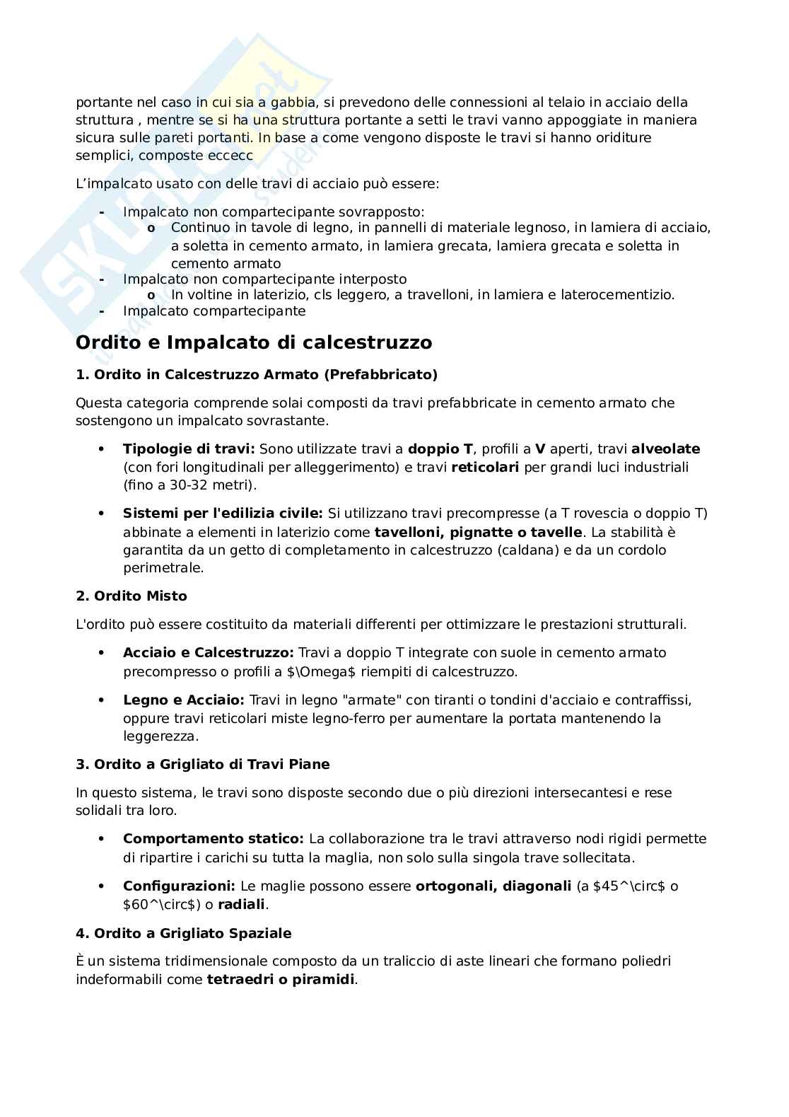 Esame orale Architettura tecnica I - anno 2025/26 - Appunti lezioni Pag. 16