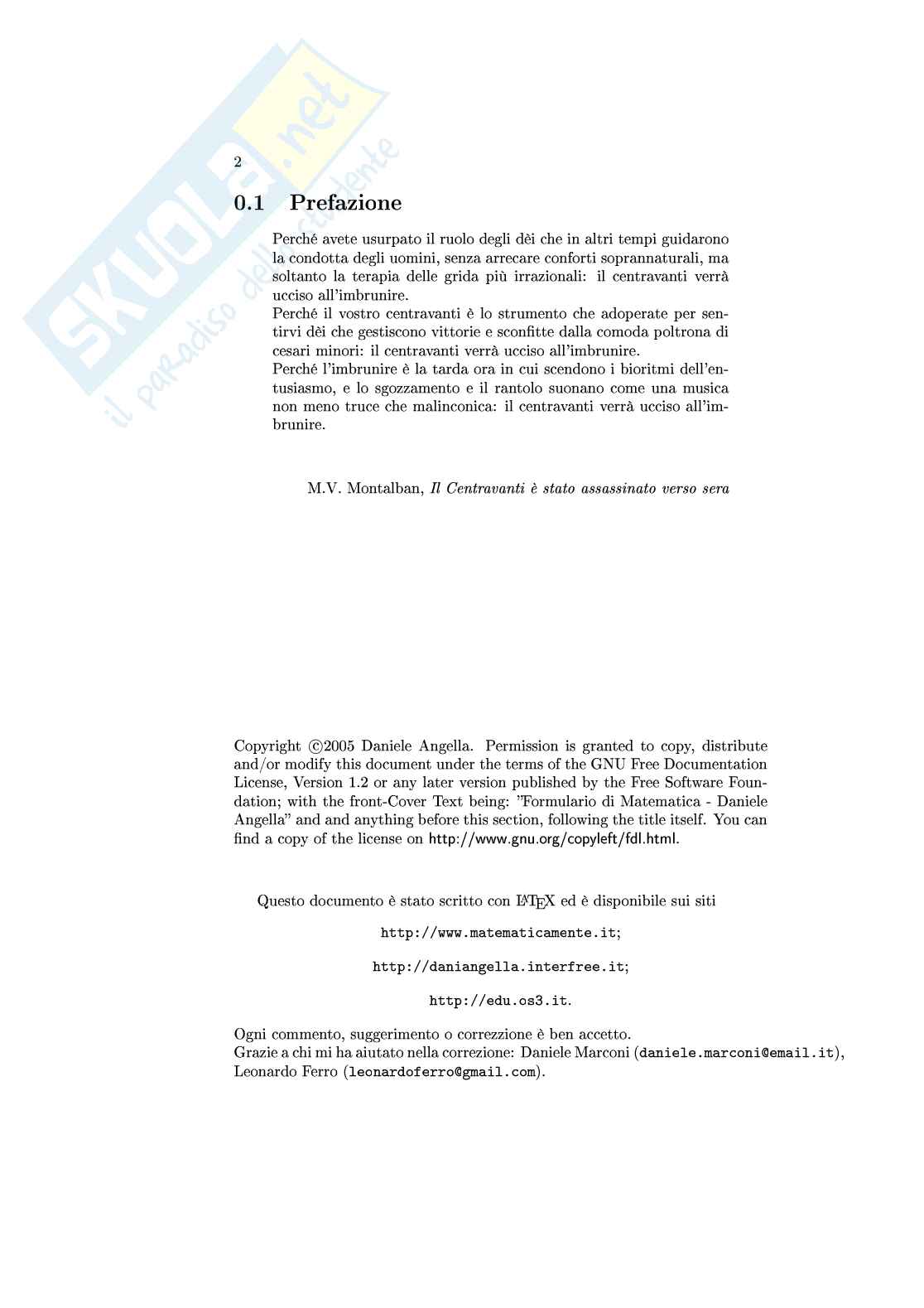 Formulario di matematica per l'esame di maturità Pag. 2