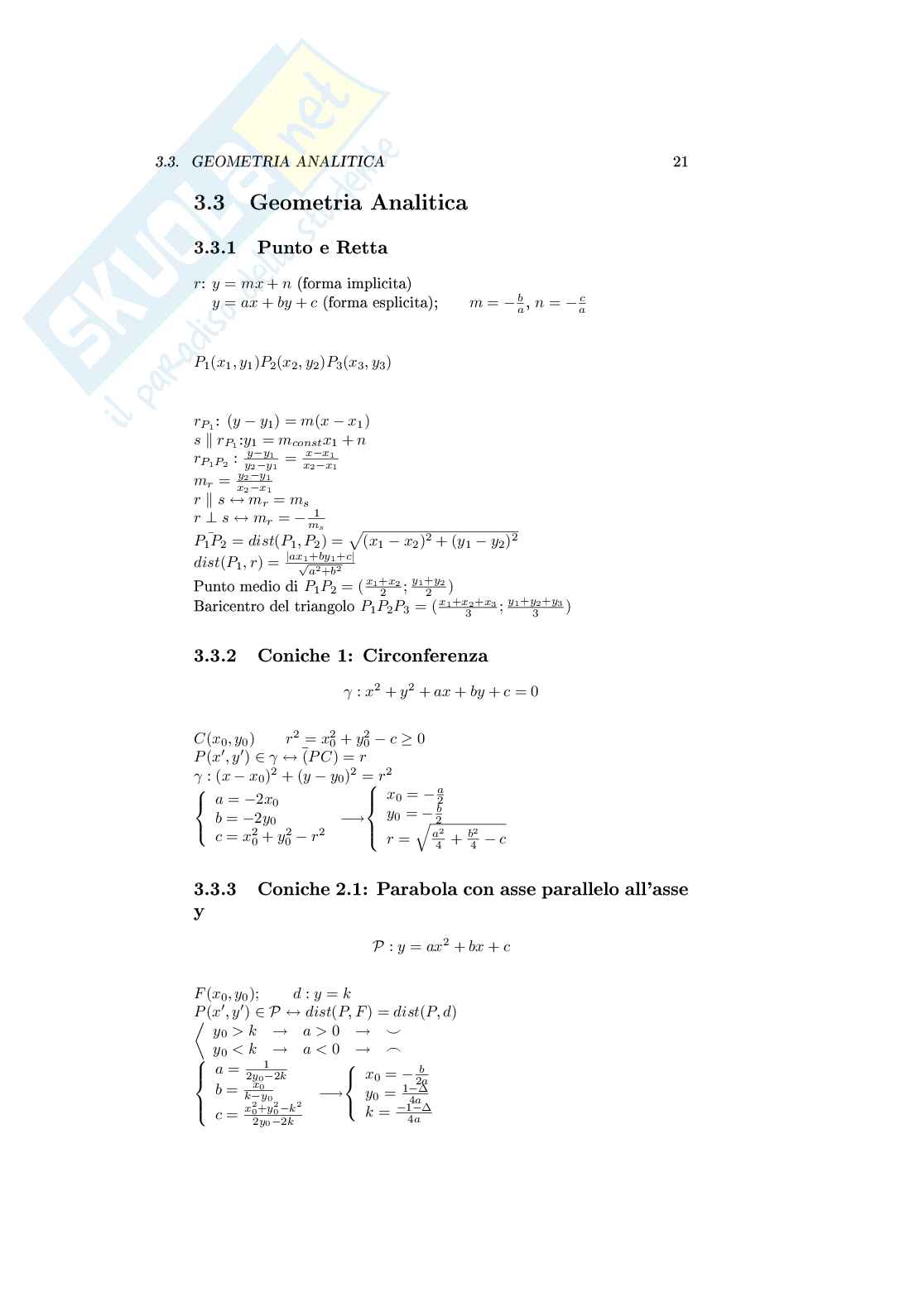 Formulario di matematica per l'esame di maturità Pag. 21