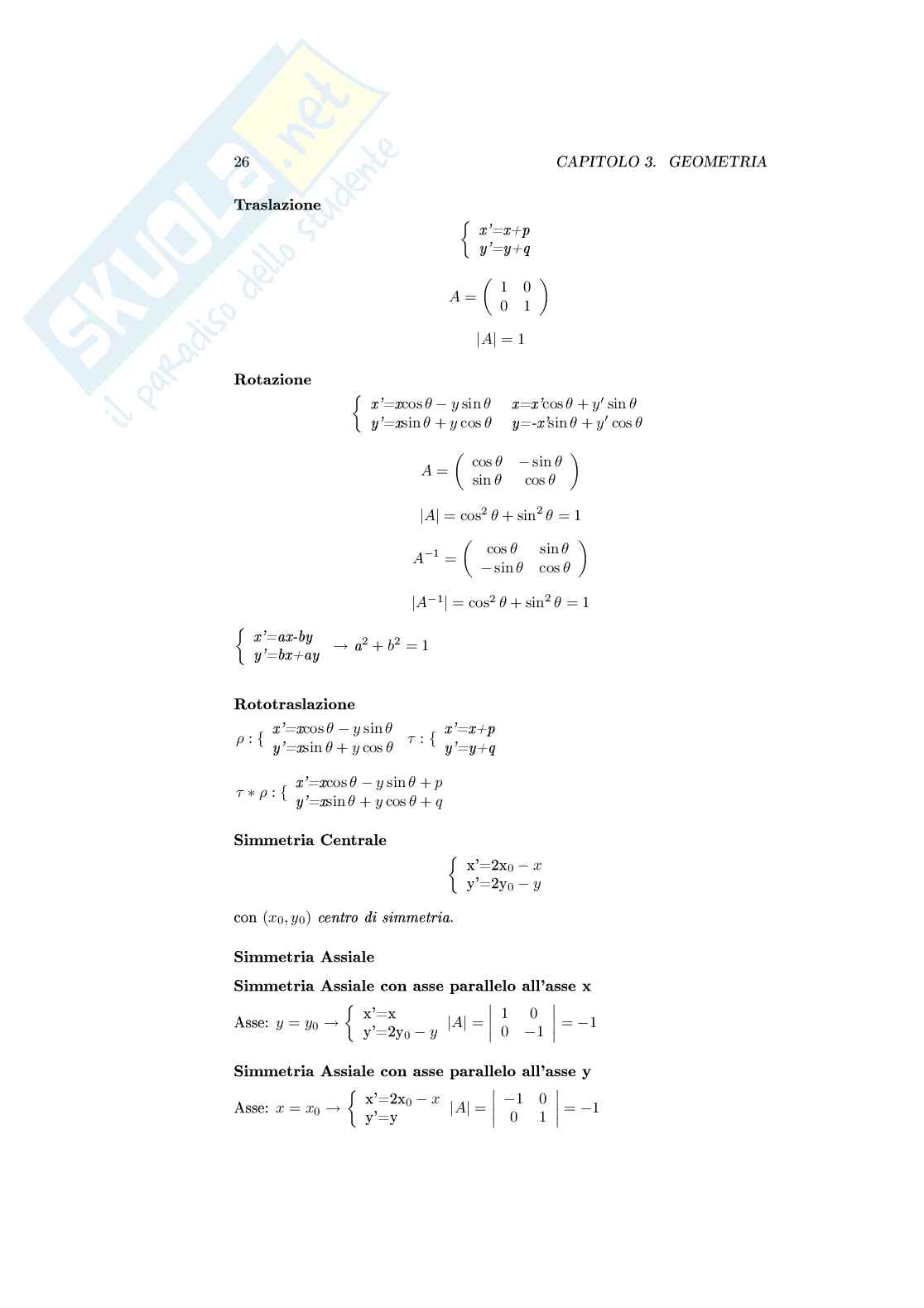 Formulario di matematica per l'esame di maturità Pag. 26