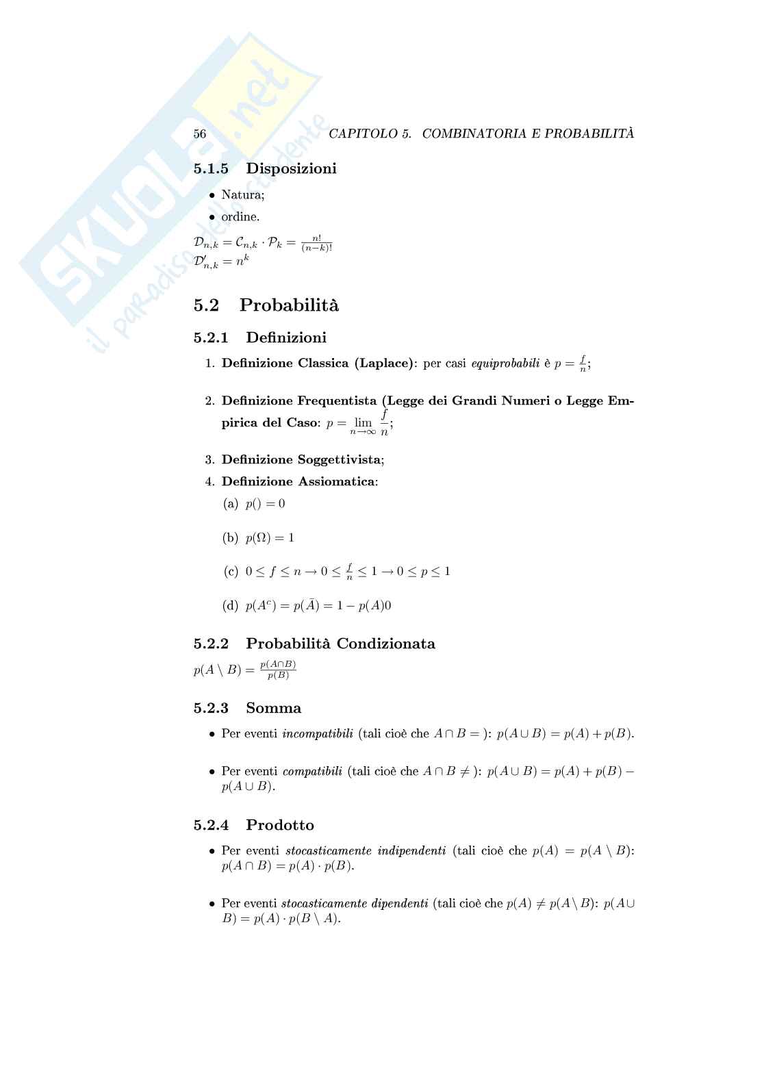 Formulario di matematica per l'esame di maturità Pag. 56