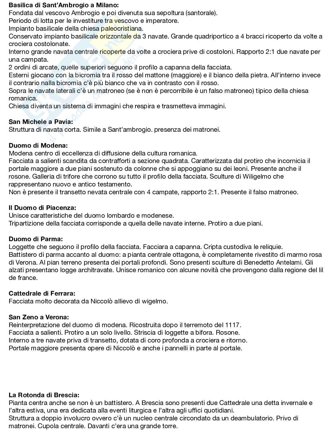 Appunti di Storia dell'architettura sul romanico Pag. 2