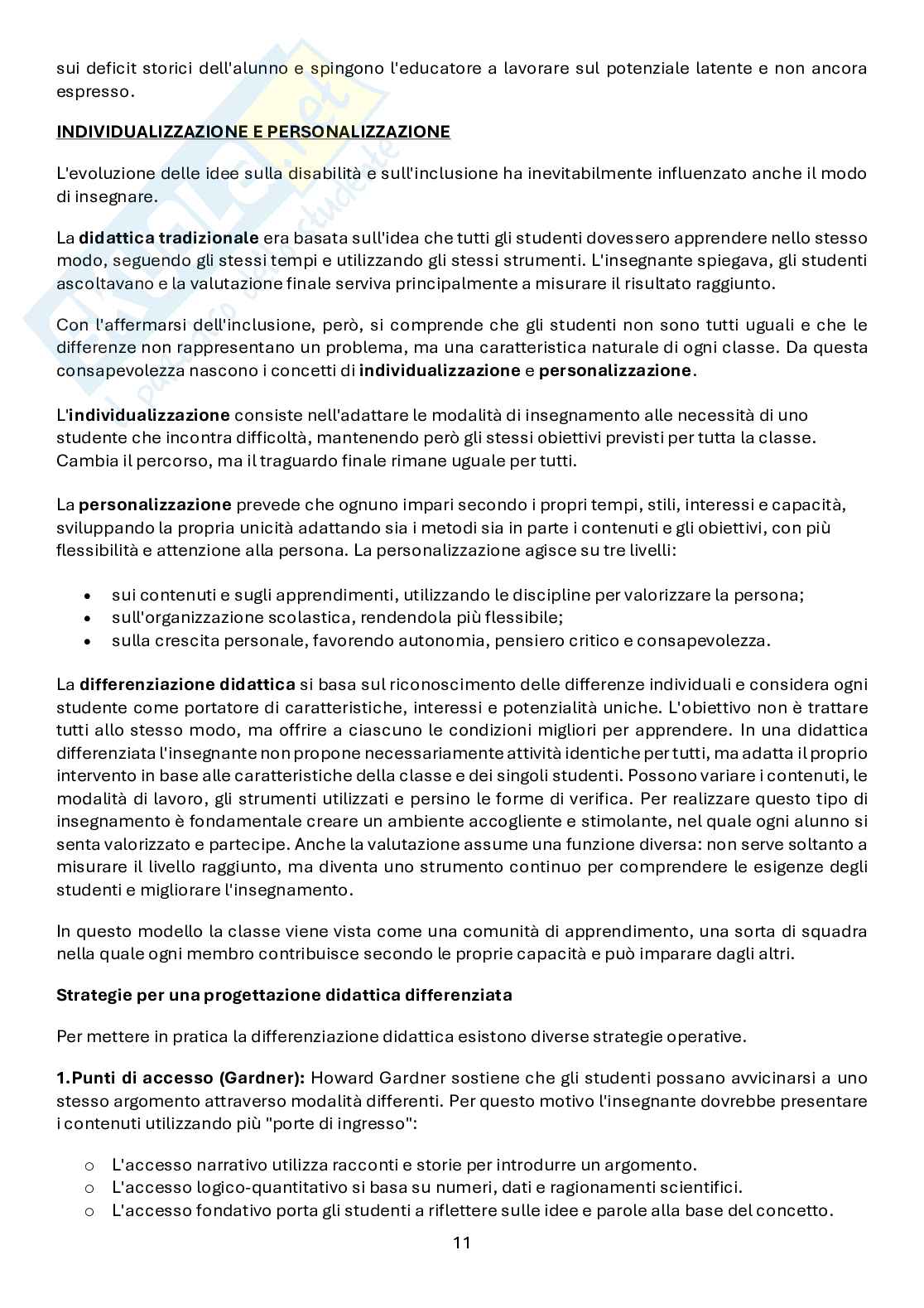 Progettazione didattica inclusiva e Universal Design for learning Pag. 11