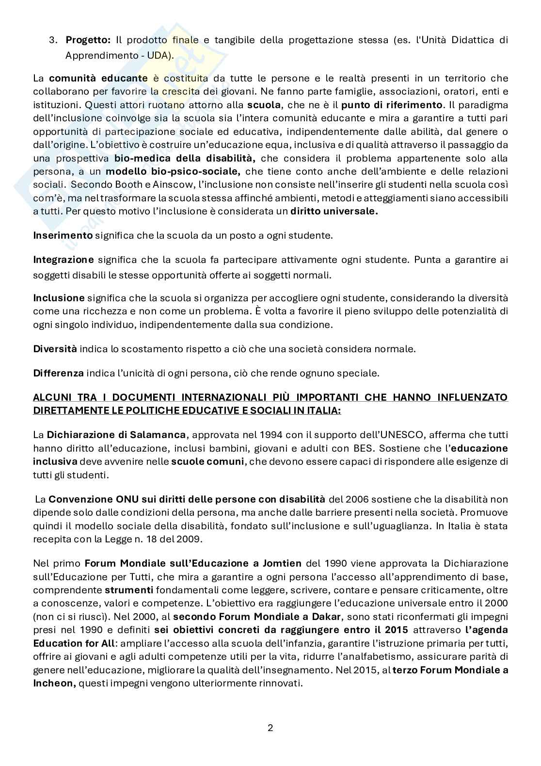 Progettazione didattica inclusiva e Universal Design for learning Pag. 2