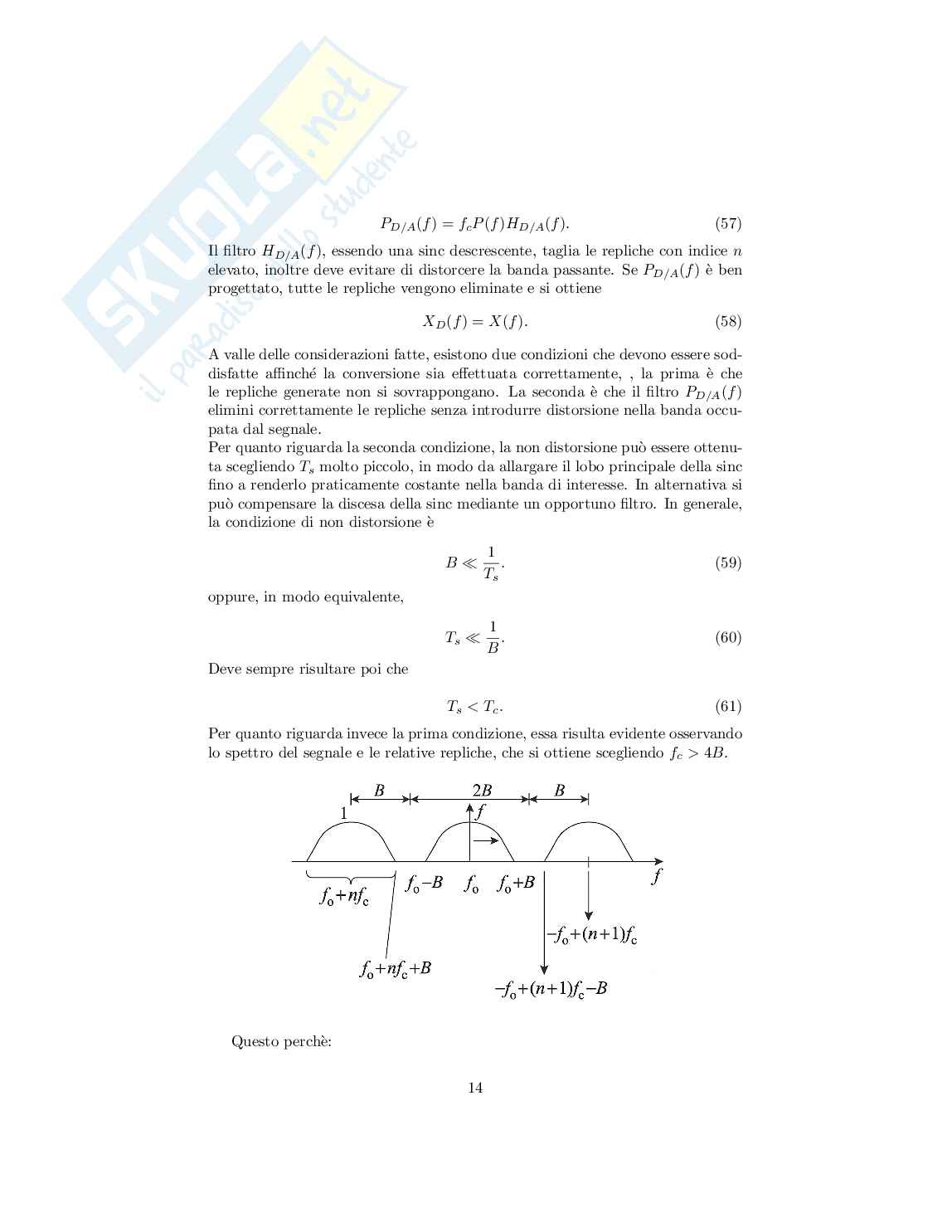 Trasmissione dei segnali digitali - conversione passabasso-passabanda   Pag. 6