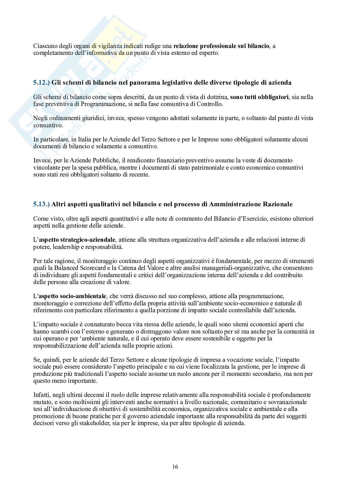 Ragioneria pubblica – Parte 2 – Teoria (bilancio pubblico, Sistema Unico, accrual) Pag. 16