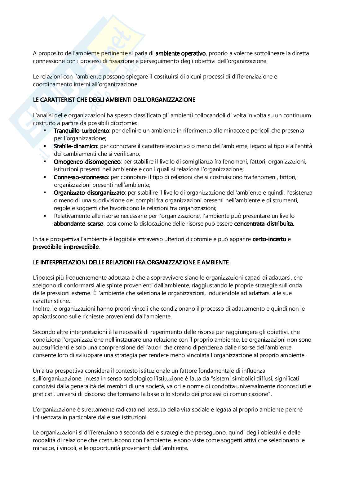 Riassunto esame Organizzazione e modelli dei servizi sociali, Prof. Carletti Elena, libro consigliato Sociologia dei servizi. Elementi di organizzazione e programmazione, Giorgio Gosetti, Michele La Rosa Pag. 21
