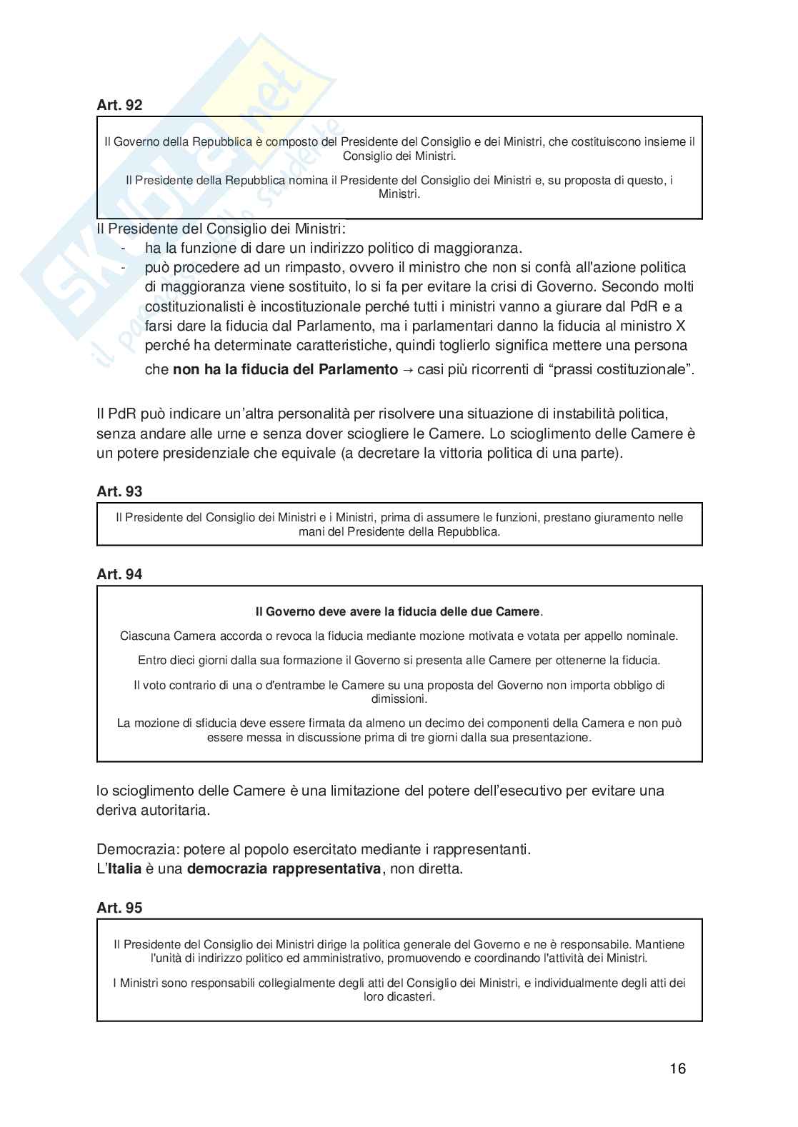 Diritto pubblico  Pag. 16