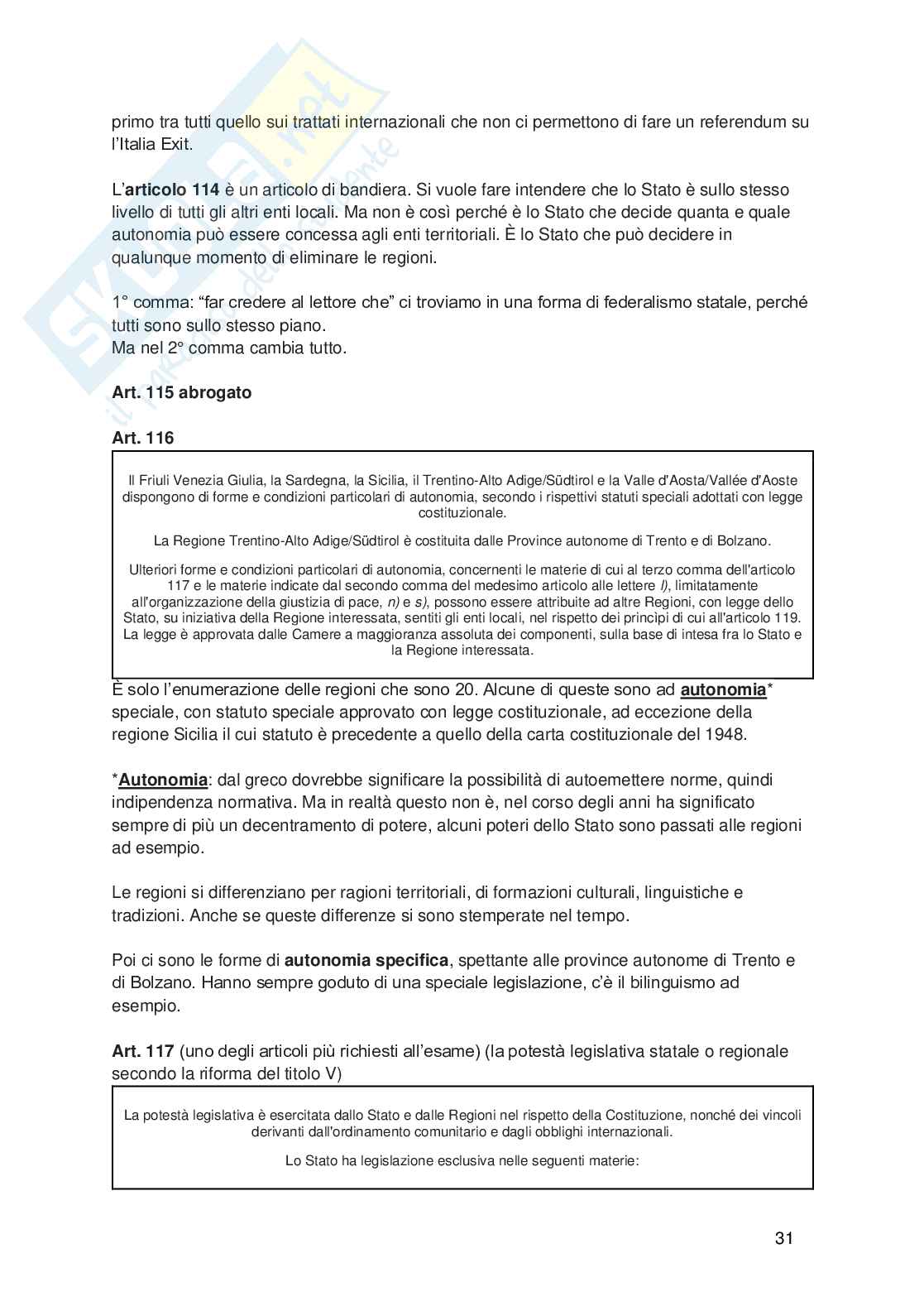 Diritto pubblico  Pag. 31