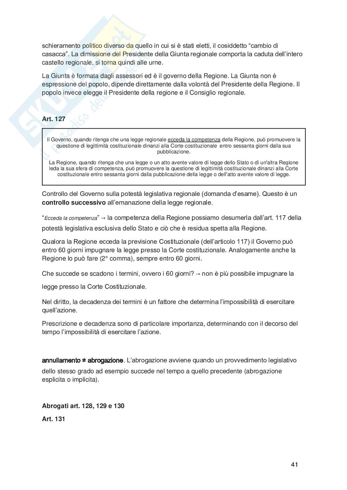 Diritto pubblico  Pag. 41