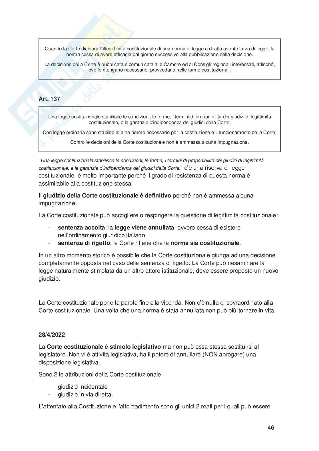Diritto pubblico  Pag. 46