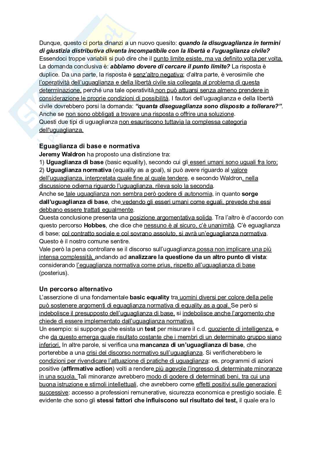 Riassunto esame Fondamenti dell'argomentazione normativa, Prof. Zanetti Gianfrancesco, libro consigliato Filosofia della vulnerabilità. Eguaglianza come prassi, Zanetti Pag. 11