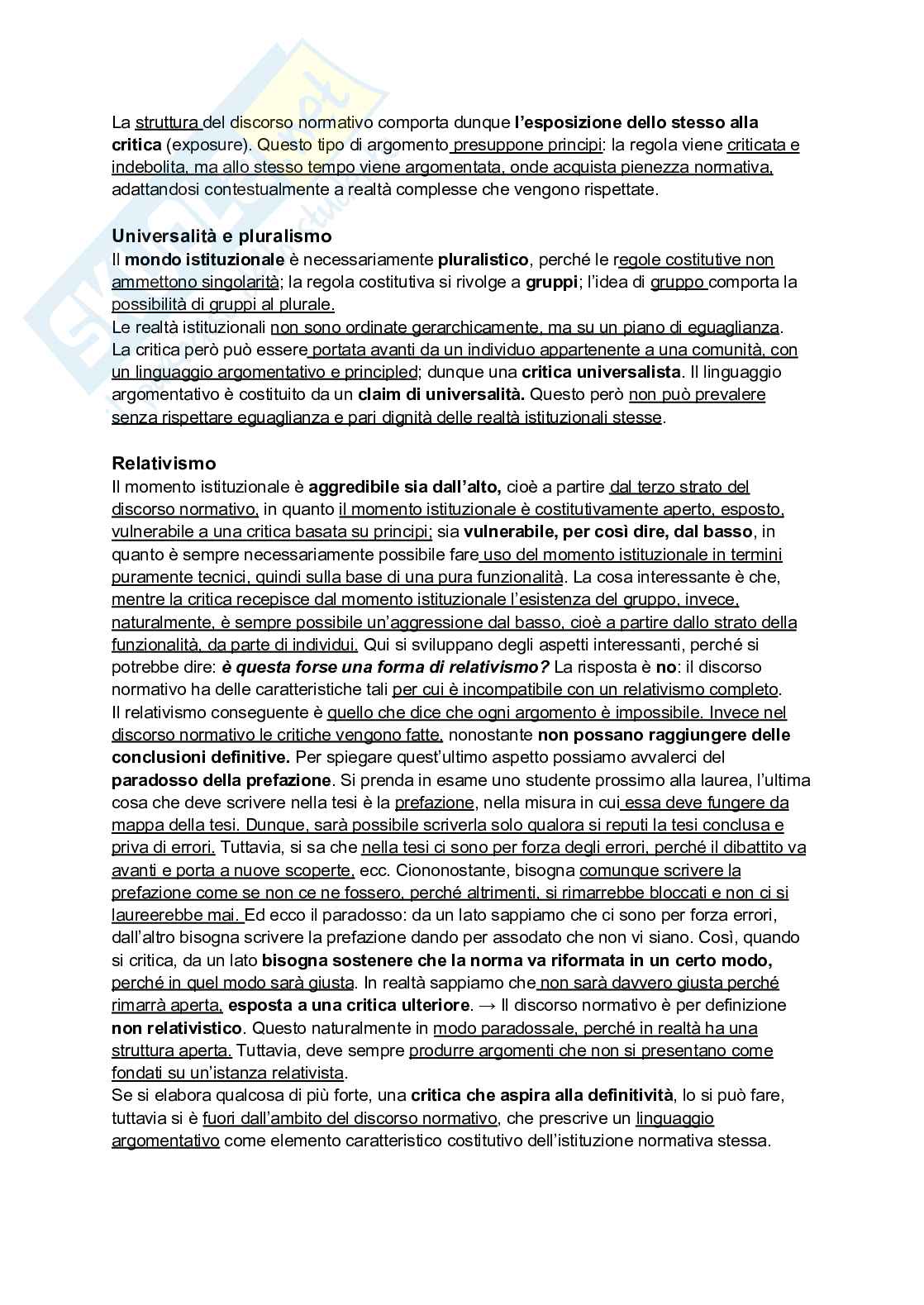 Riassunto esame Fondamenti dell'argomentazione normativa, Prof. Zanetti Gianfrancesco, libro consigliato Filosofia della vulnerabilità. Eguaglianza come prassi, Zanetti Pag. 16