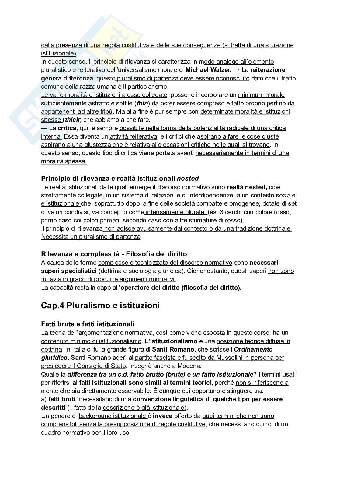 Riassunto esame Fondamenti dell'argomentazione normativa, Prof. Zanetti Gianfrancesco, libro consigliato Filosofia della vulnerabilità. Eguaglianza come prassi, Zanetti Pag. 21