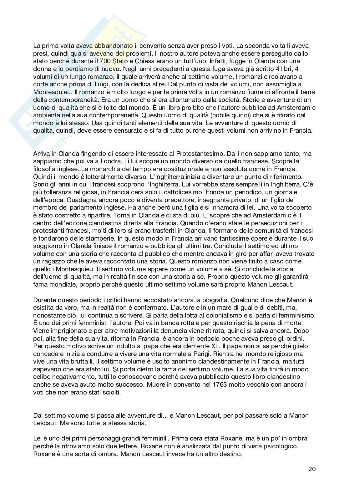 Letteratura francese Pag. 21