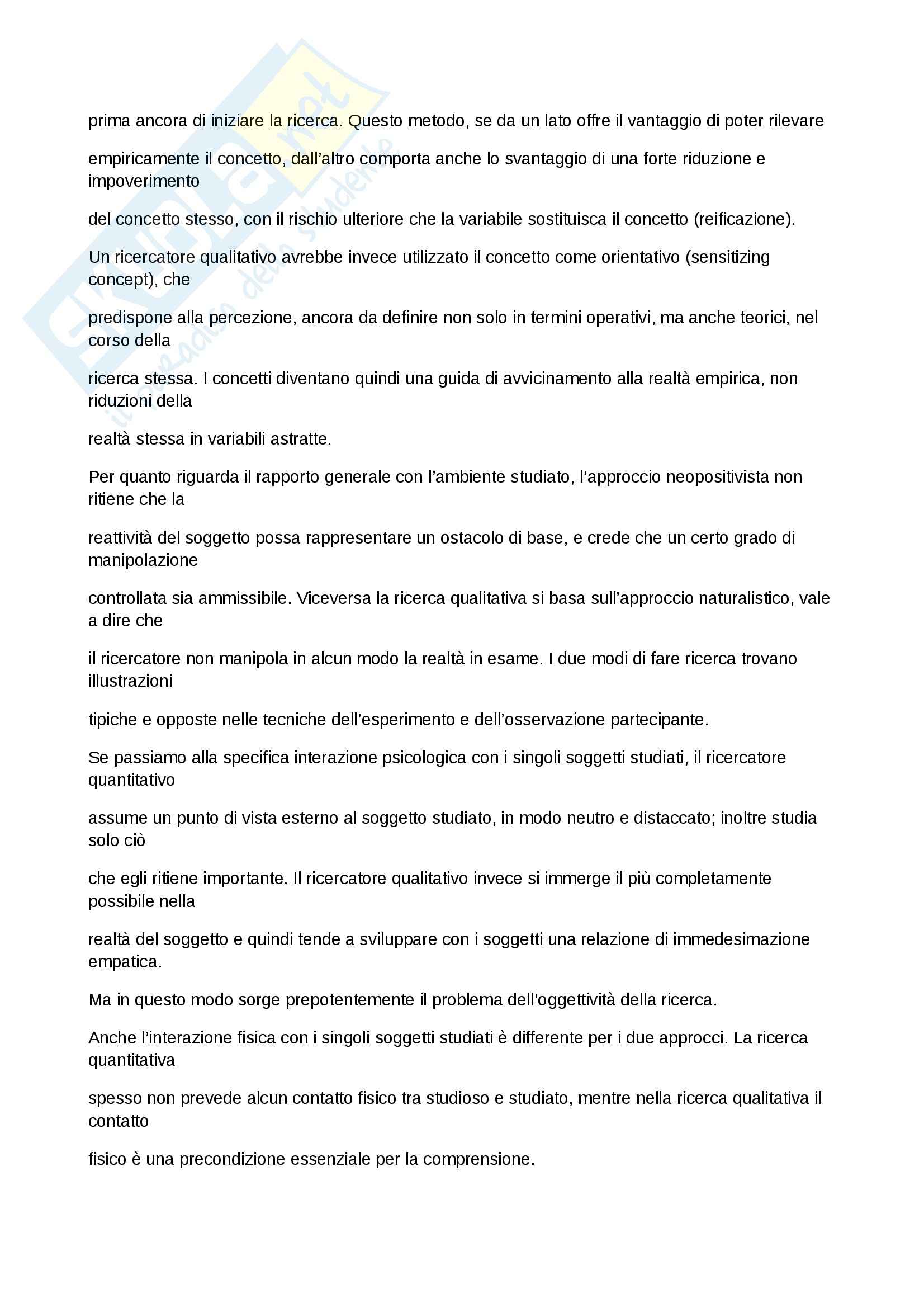 Riassunto esame Sociologia, prof. Forno, libro consigliato Elementi di sociologia, Bagnasco,Barbagli, Cavalli Pag. 6