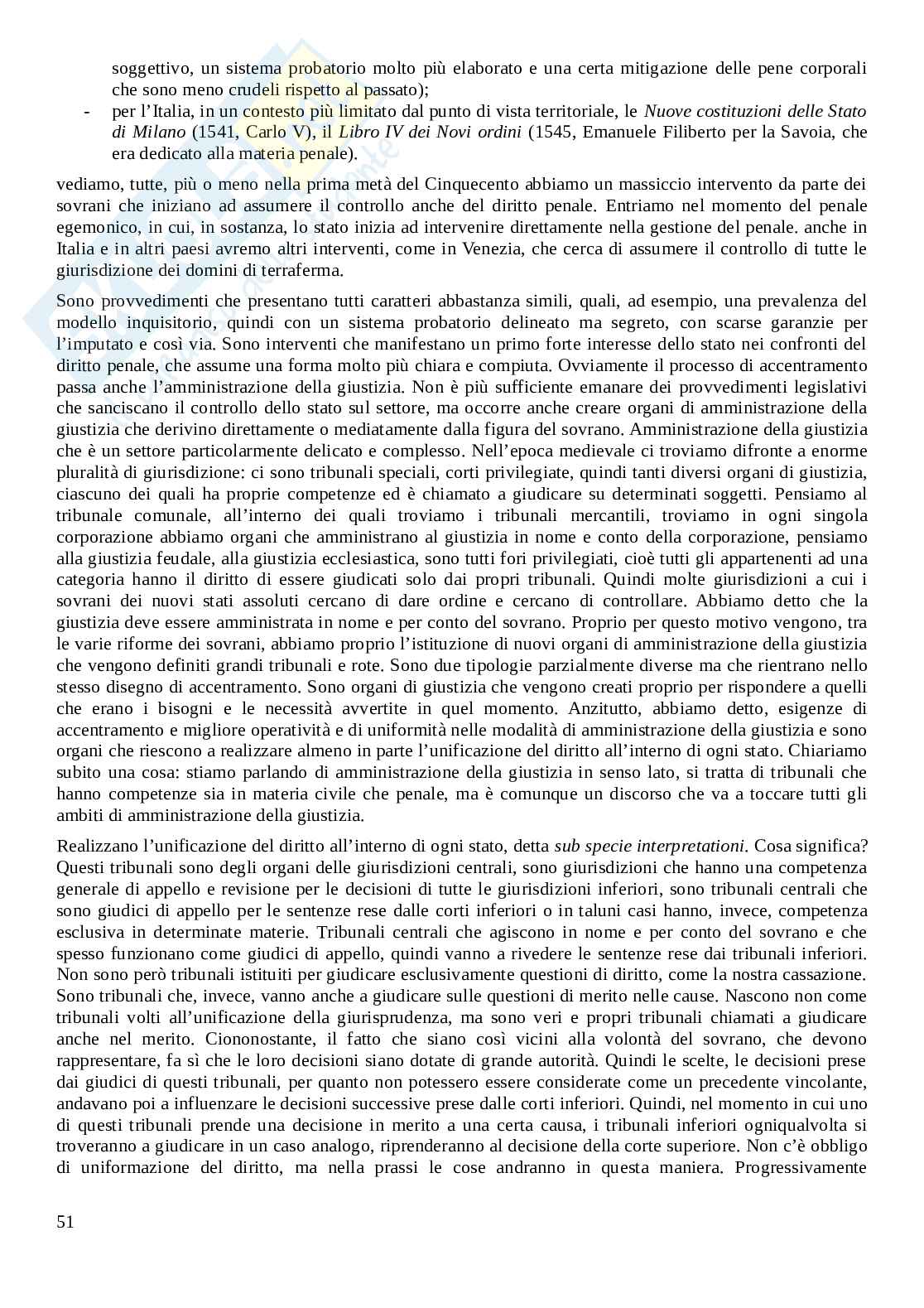 Storia del diritto penale e della criminalità organizzata Pag. 51