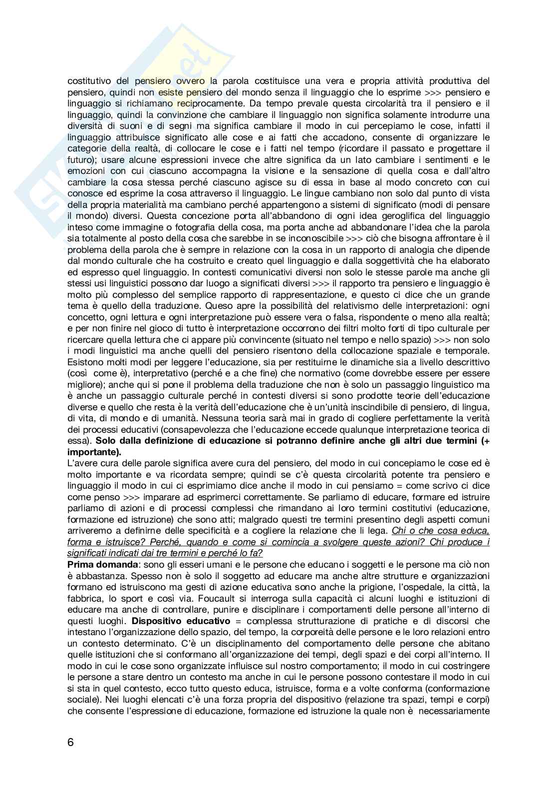 Appunti di Istituzioni di pedagogia Pag. 6